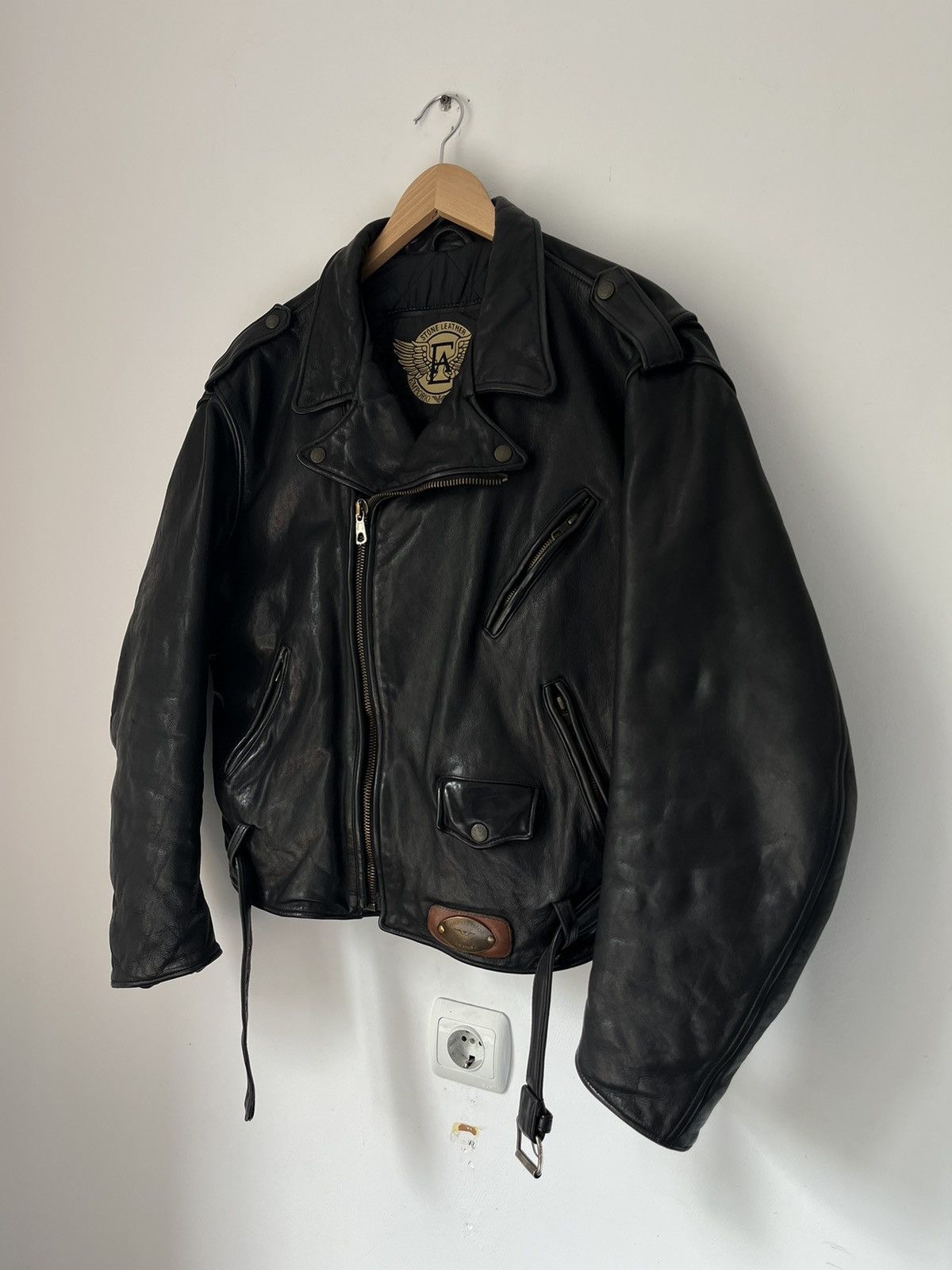 Emporio Armani Emporio Armani 80s 90s Leather Biker Jacket Size US M / EU 48-50 / 2 - 3 Thumbnail