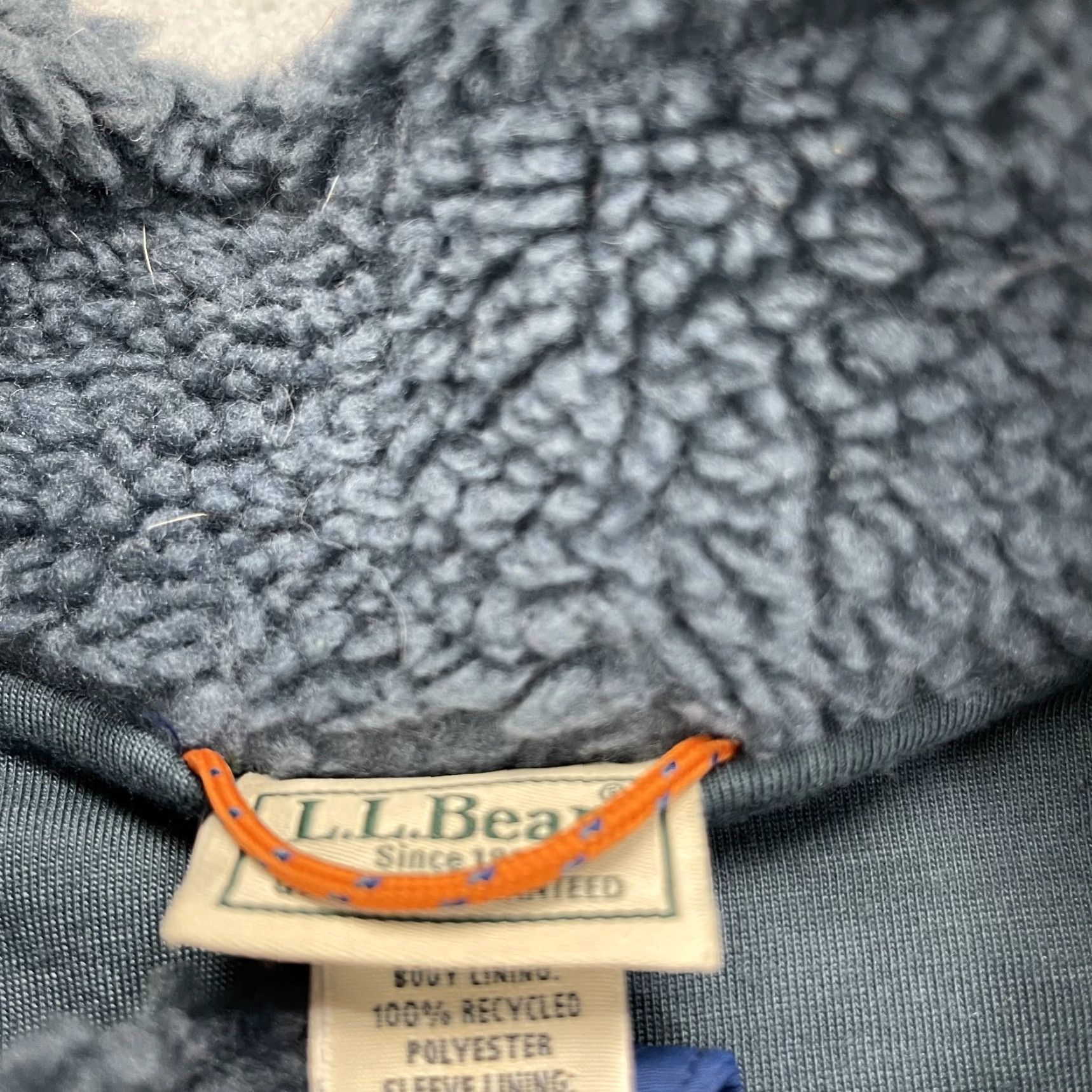 Vintage VINTAGE not applicable; use LL Bean Jacket Mens 3XL Blue Sherpa Fleece Full Zip Winter Bomber Jacket Mens Regular Blue 3XL Outdoor Classic Size US XXL / EU 58 / 5 - 4 Thumbnail