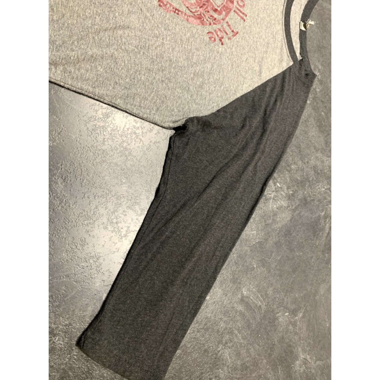 American Apparel University of Alabama Ladies XL Roll Tide T-Shirt 3/4 Sleeve Gray Black Sports Summer Fall Spring Size XL / US 12-14 / IT 48-50 - 3 Thumbnail