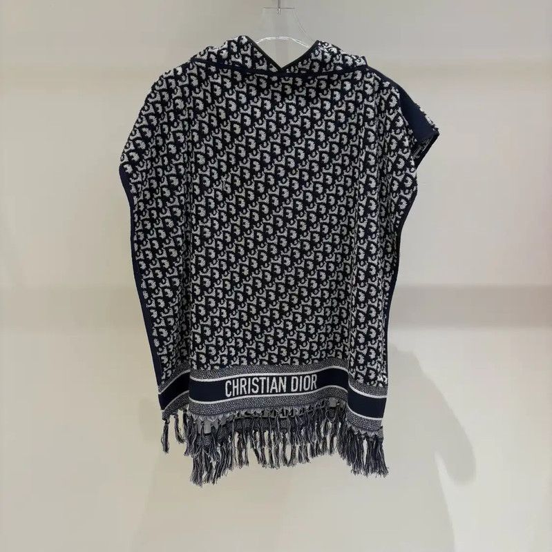 Dior Dior Sleeveless Long Hoodie in Deep Blue 0089 Size ONE SIZE - 1 Thumbnail