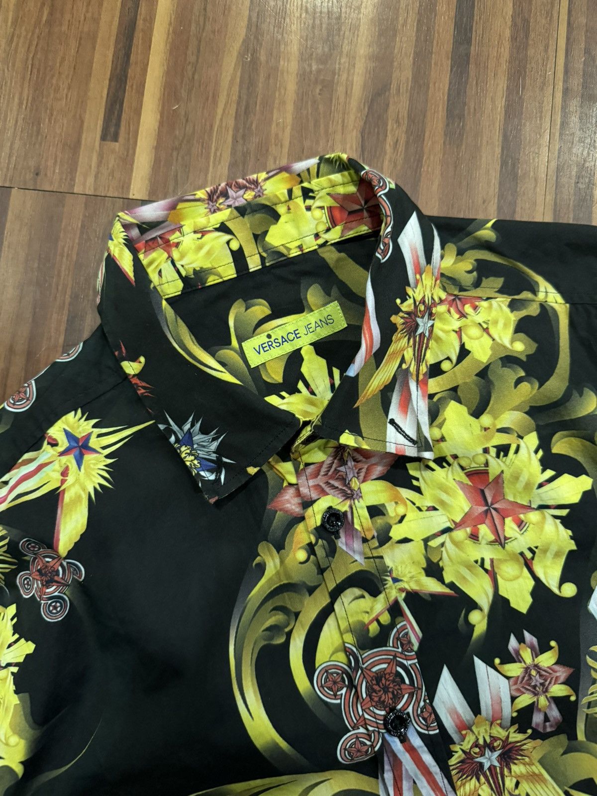 Versace Jeans Couture Versace | Printed Polo Size US M / EU 48-50 / 2 - 6 Thumbnail