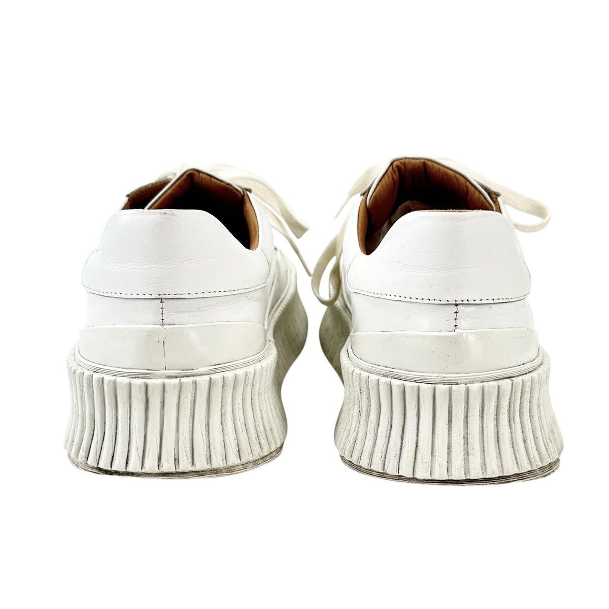 Jil Sander "Olona" White Leather Platform Sneakers sz 41 Size US 8 / EU 41 - 6 Thumbnail