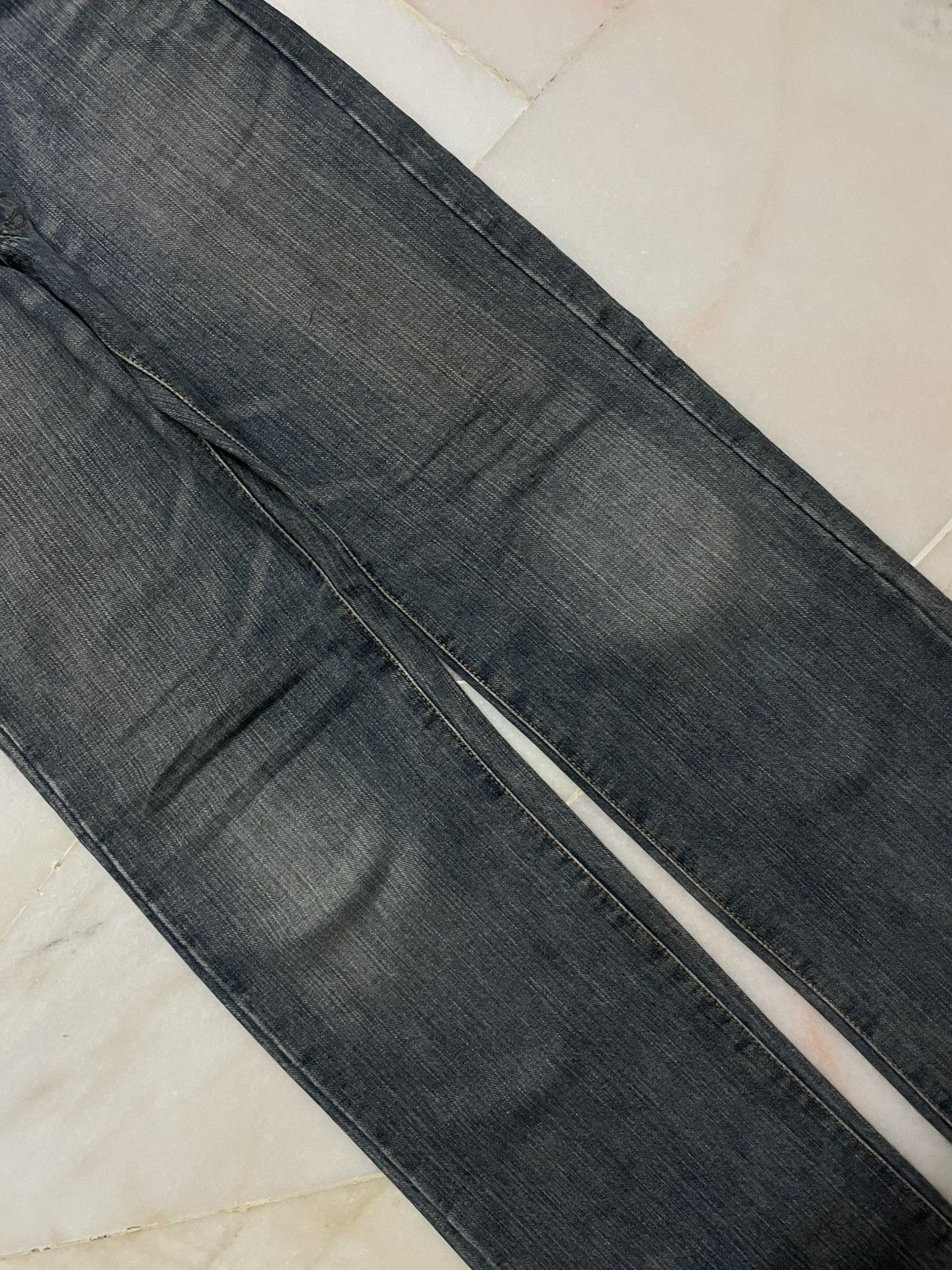 Edwin 💥Wide💥90s Style Edwin Whisker Baggy Denim Jeans Rare Size 25" / US 0 / IT 36 - 4 Thumbnail