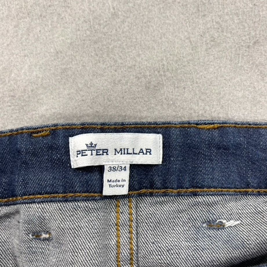 Peter Millar Peter Millar Jeans Mens 38x29 Blue Indigo Pilot Mill Denim Cotton Blend Stretch Size US 38 / EU 54 - 4 Thumbnail