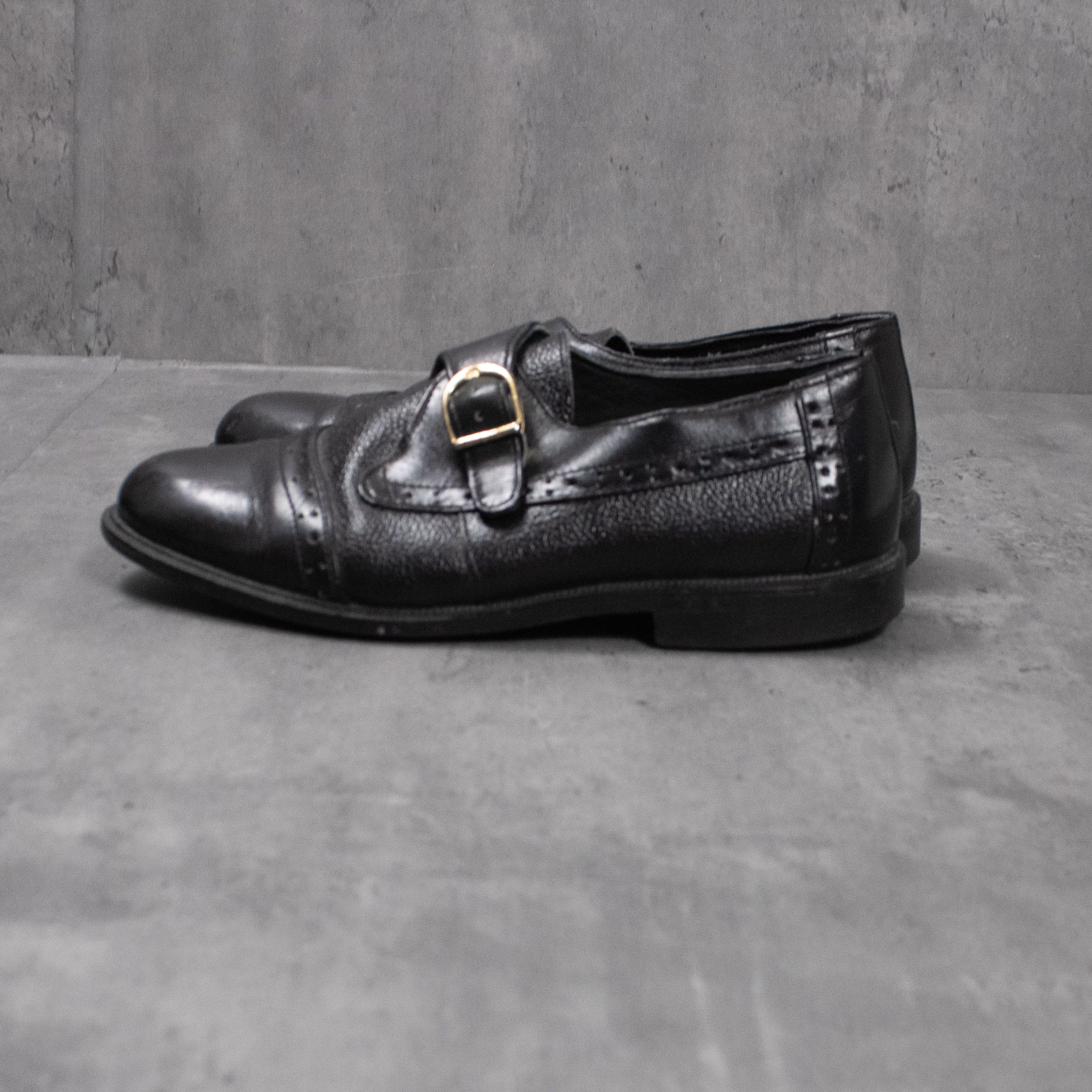 Japanese Brand Vintage VTG Y2K 2000's 00's VH Shoes Black Derby Dress Shoes Size US 6 / IT 36 - 3 Thumbnail