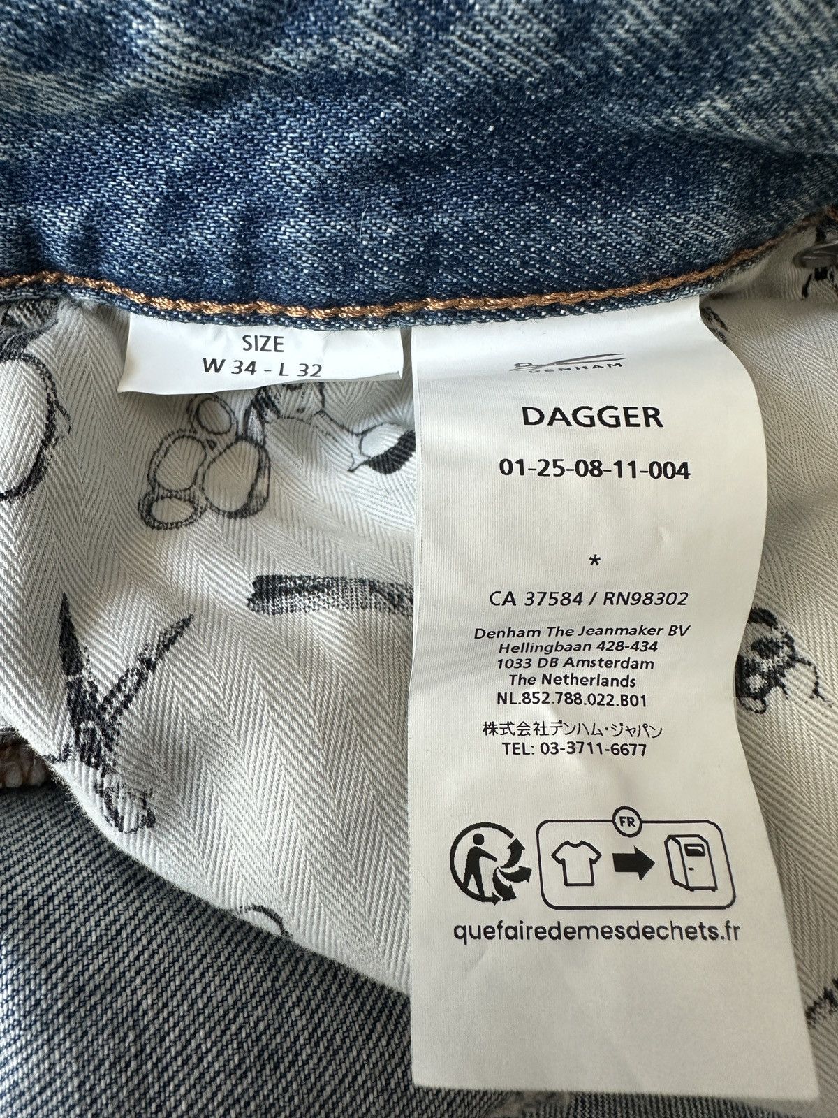 DENHAM Denham “Dagger” Jeans – Light Wash (W34 L32) Size US 34 / EU 50 - 9 Thumbnail