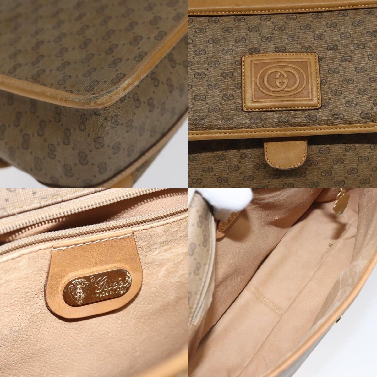 Gucci GUCCI GG Supreme Shoulder Bag Pvc Beige Gold 001 261 001 261 Size ONE SIZE - 11 Thumbnail
