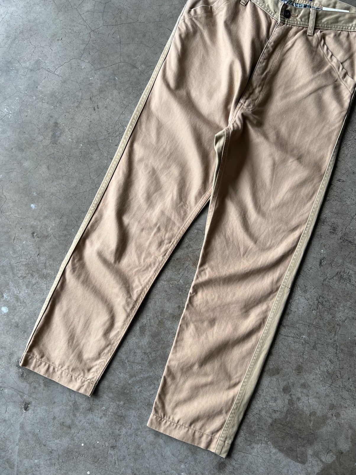 Junya Watanabe Junya Watanabe - S/S’10 Two Tone Cinch Back Chino Pants Size US 32 / EU 48 - 2 Thumbnail