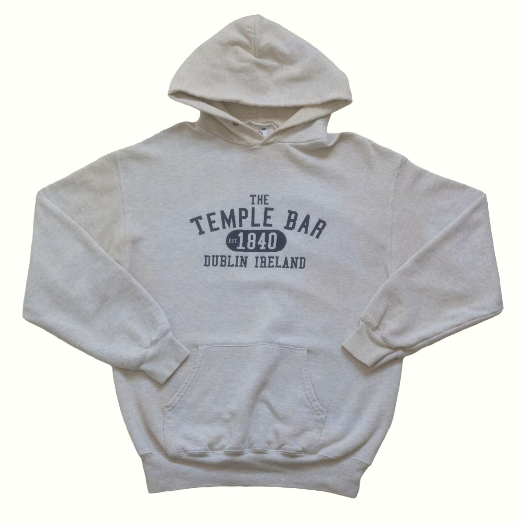 Fruit Of The Loom VINTAGE Fruit of the Loom 90s Retro Irish Pub Dublin Distressed Sweatshirt Hoodie L Men's Gray Crew Neck Sweatshirt Pullover Size US L / EU 52-54 / 3 - 2 Thumbnail