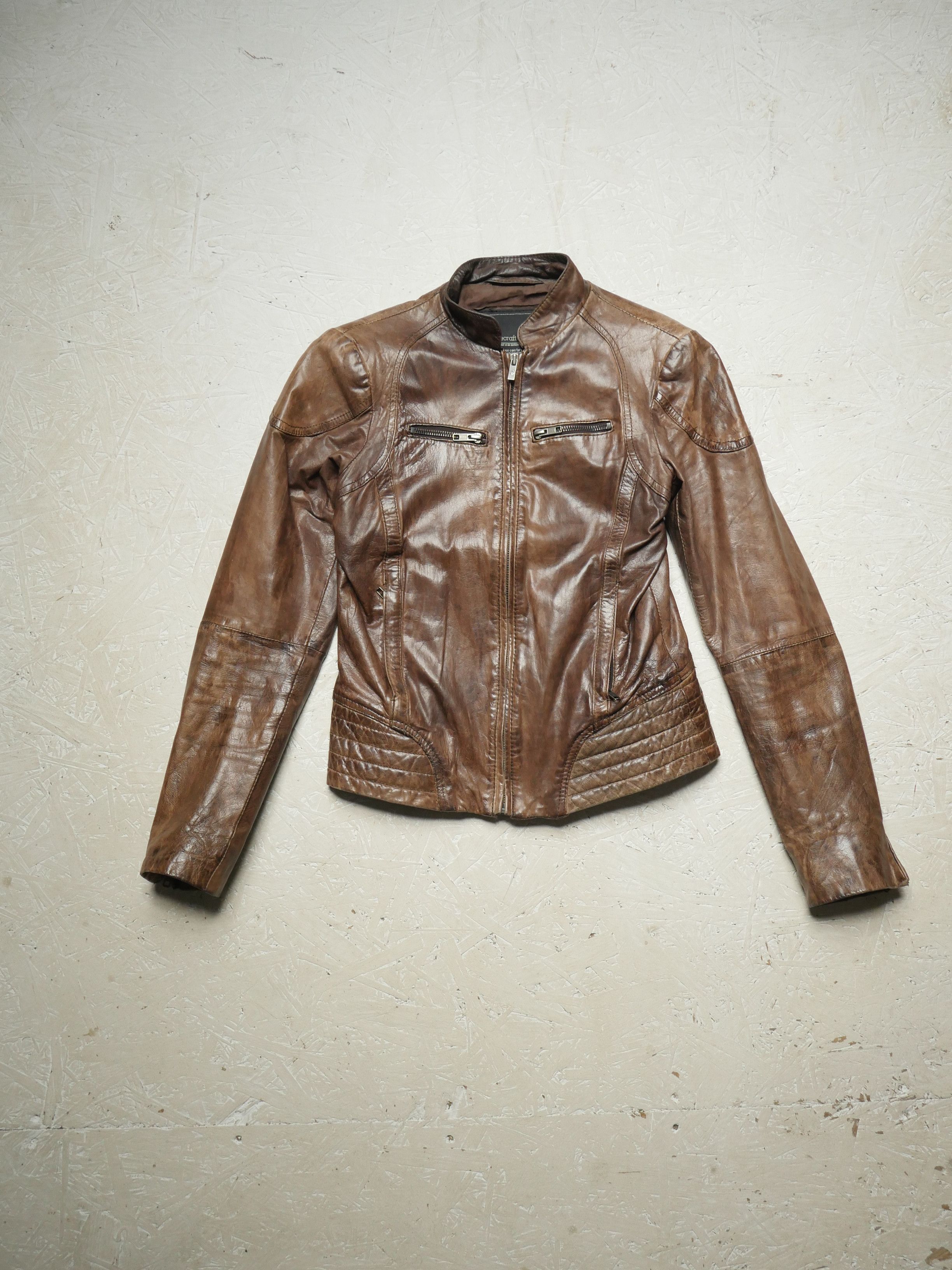 GOOSECRAFT goosecraft biker 303 ramones leather jacket women's S Size S / US 4 / IT 40 - 1 Thumbnail