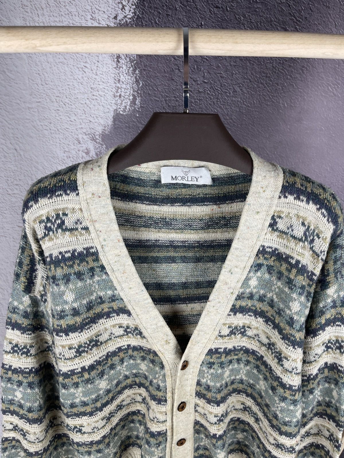 Vintage Morley vintage coogie style knitwear cardigan Size US M / EU 48-50 / 2 - 7 Thumbnail