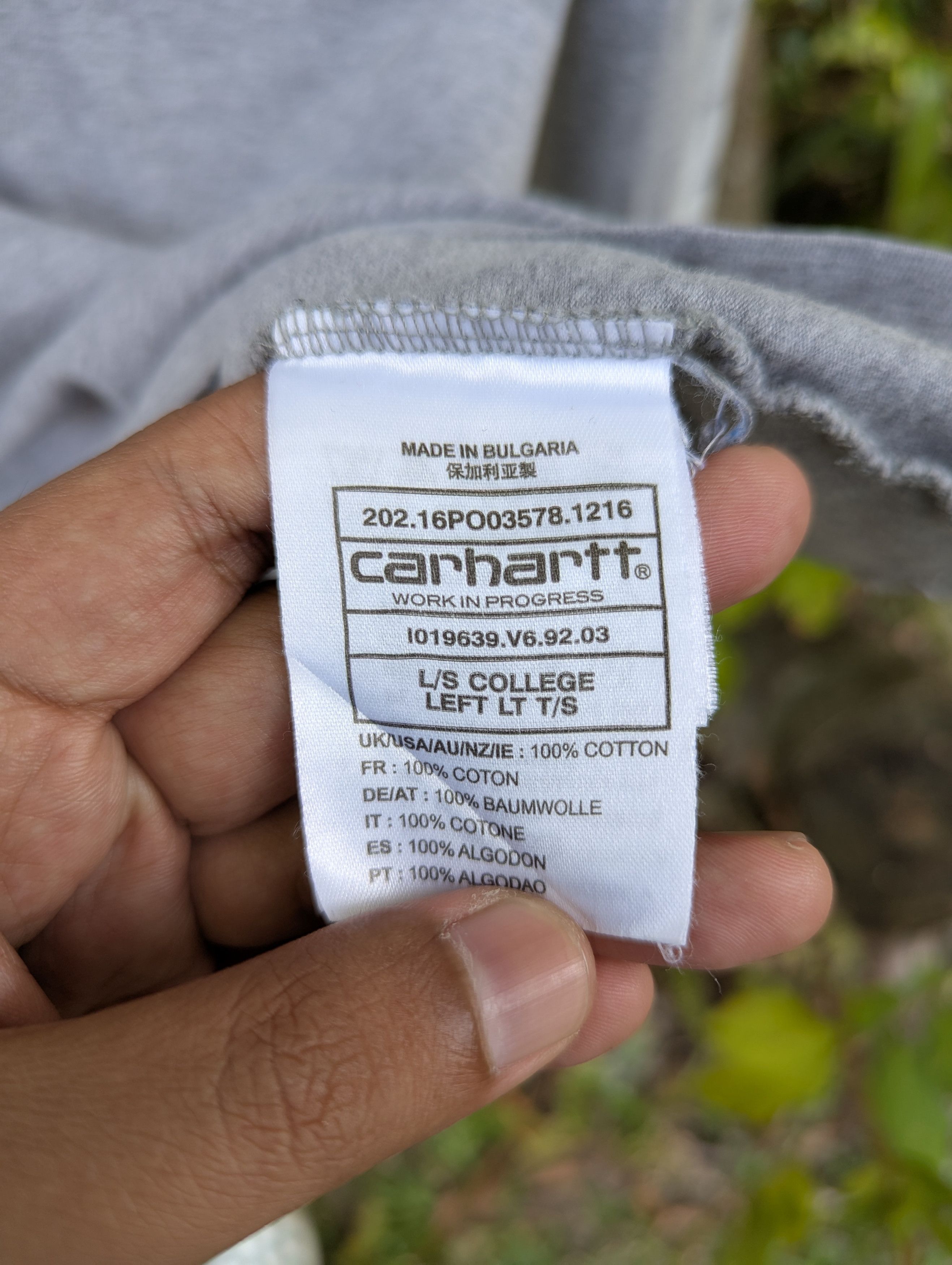 Carhartt Thrashed Carhartt Long Sleeve Shirt Size US M / EU 48-50 / 2 - 4 Thumbnail