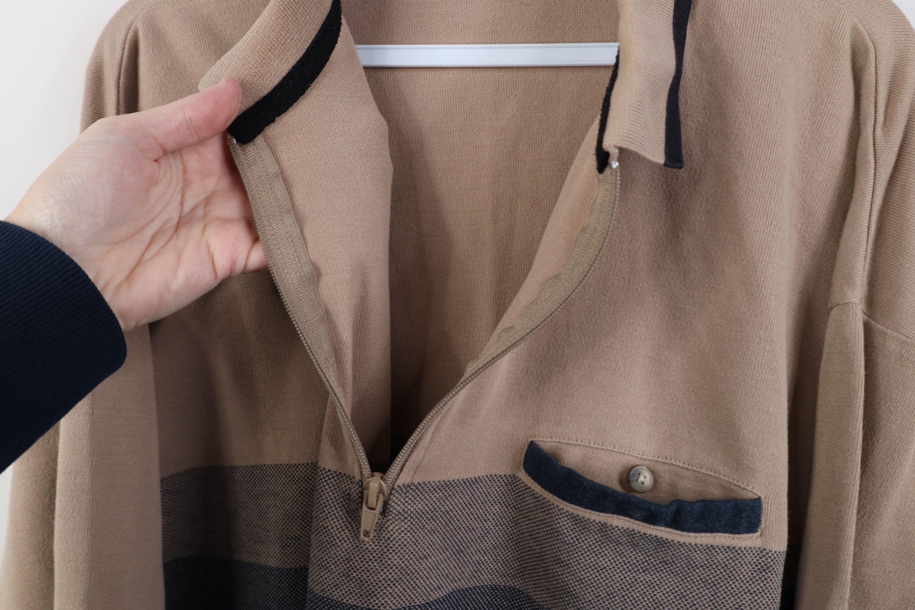 Vintage Vintage 90s Streetwear Half Zip Pullover Long Sleeve Polo Size US XXL / EU 58 / 5 - 5 Thumbnail