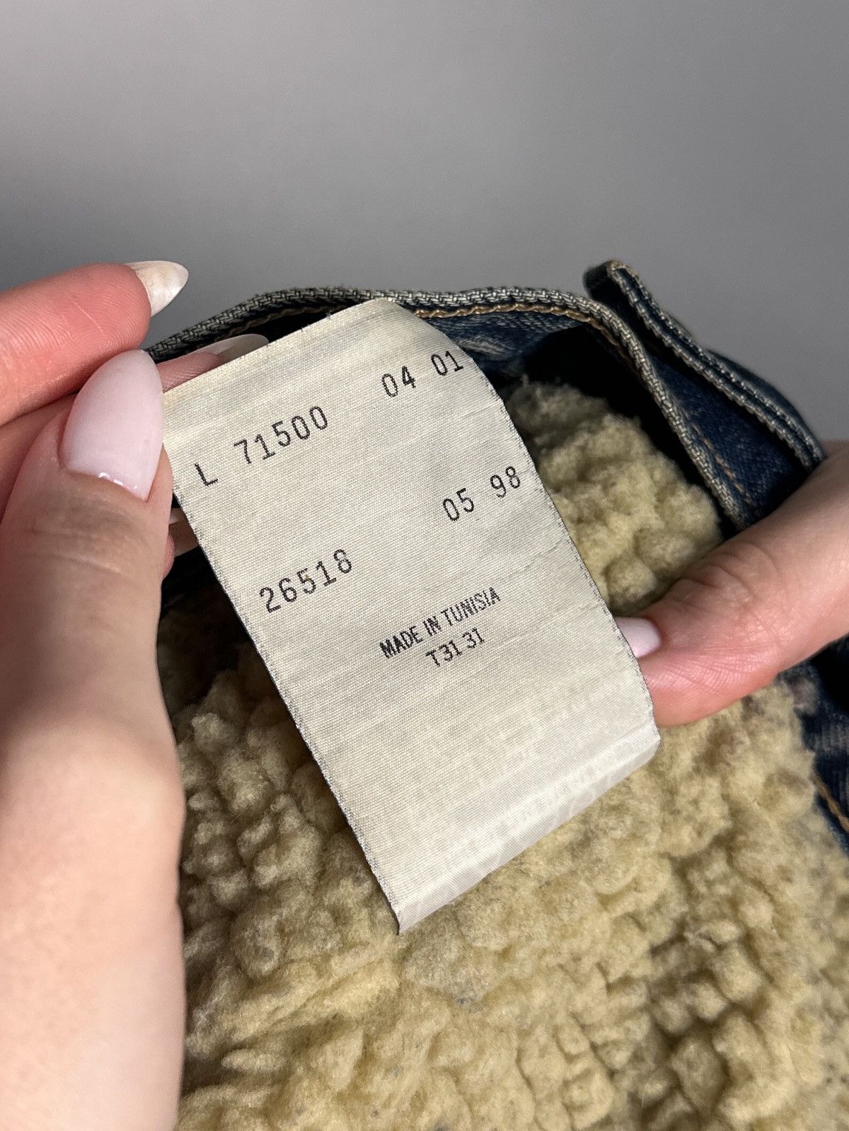 Levi's Vintage Clothing Levi’s Vintage Denim Trucker Sherpa Jacket 71500 Size L Size US L / EU 52-54 / 3 - 13 Thumbnail