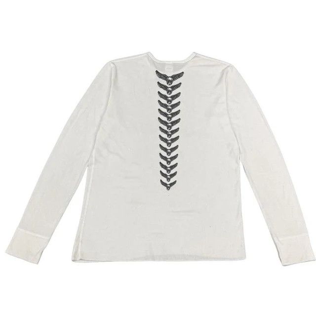 Chrome Hearts Chrome Hearts Foti Mahalia Spine Thermal L/S White Size US L / EU 52-54 / 3 - 2 Thumbnail