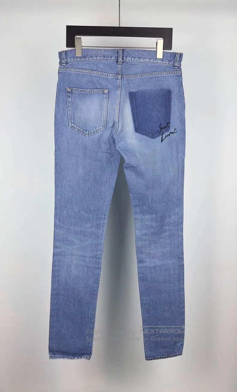 Saint Laurent Paris Saint Laurent Paris Washed Blue Jeans. Size US 30 / EU 46 - 2 Thumbnail