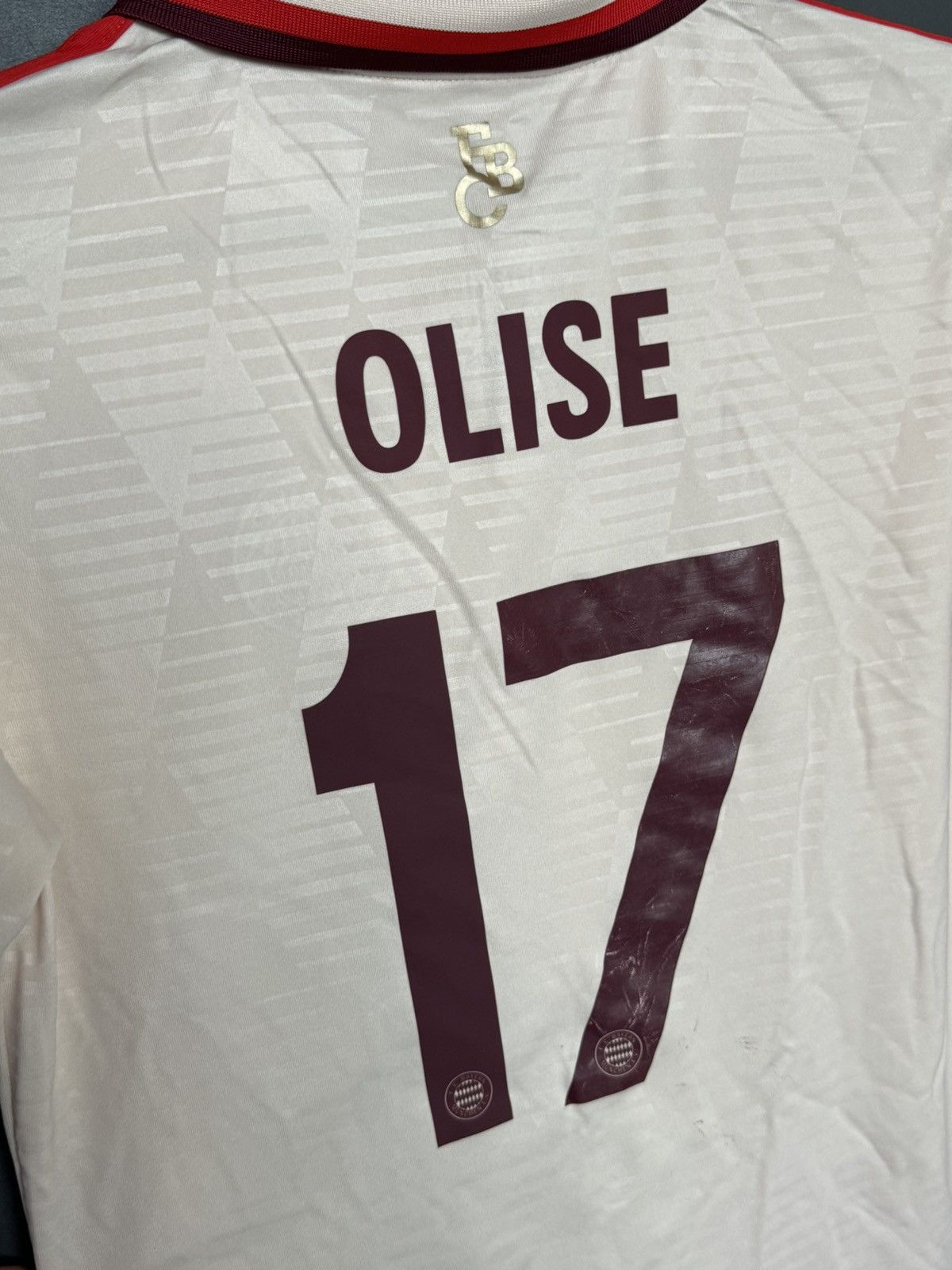 Adidas KIDS New Bayern Munchen 24/25 Third Olise Football Jersey Size US XS / EU 42 / 0 - 3 Thumbnail