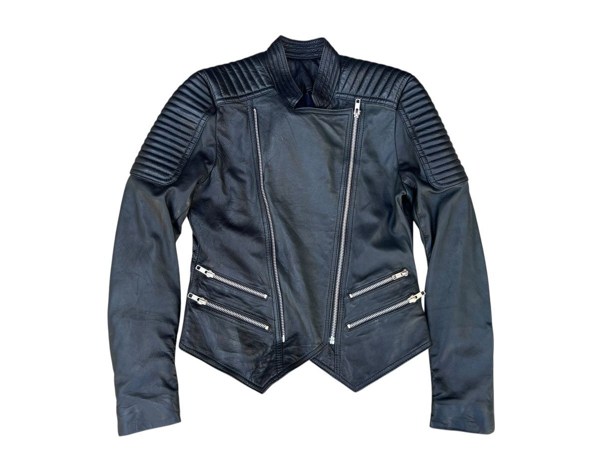 Leather Unknown Brand High Quality Napa Leather Padded Crop Jacket Size US XS / EU 42 / 0 - 2 Thumbnail