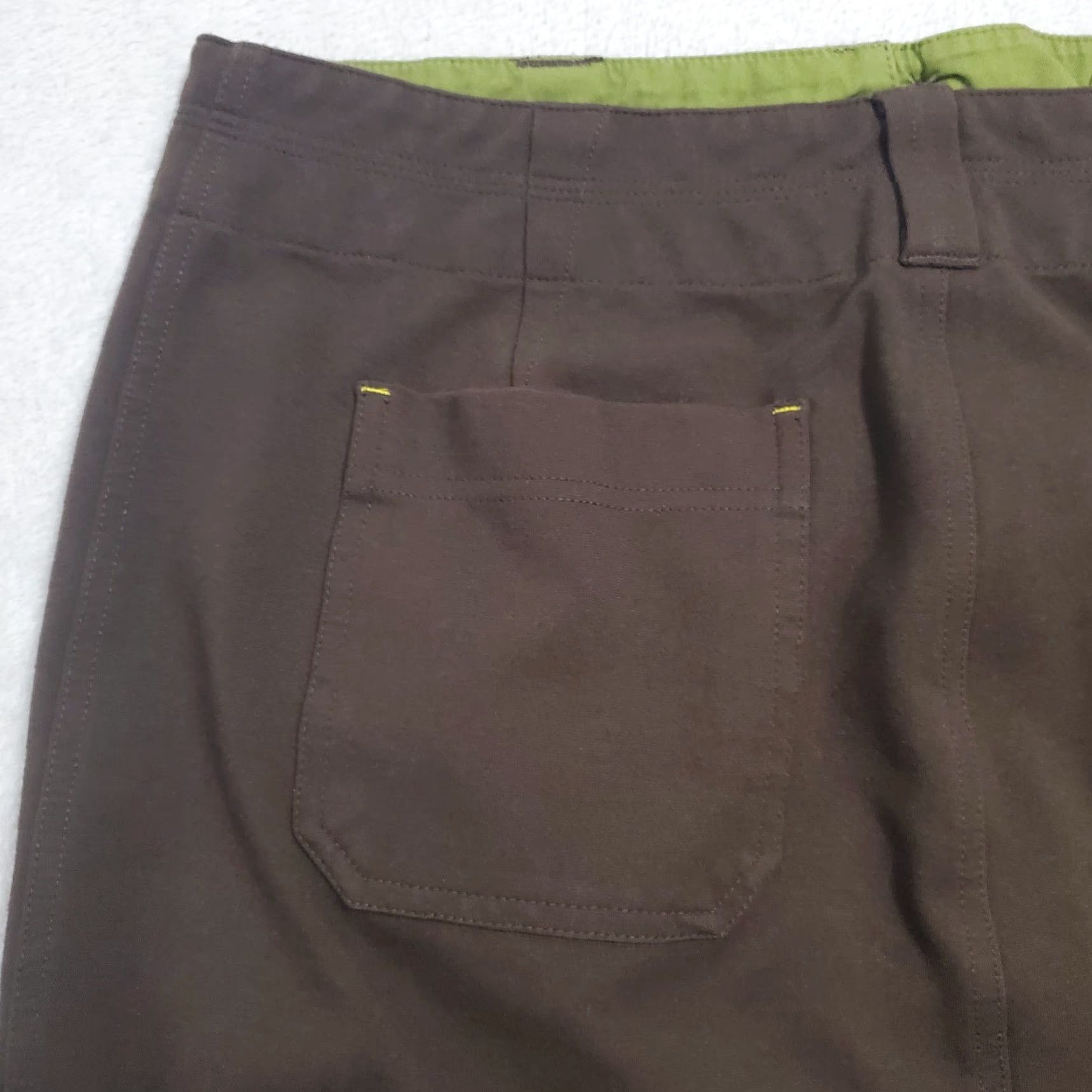 Vintage Title Nine Skirt Women 8 Brown Hepburn Hiking Athletic Cargo Outdoor Stretch Zip Side Pocket Size 30" / US 8 / IT 44 - 7 Thumbnail