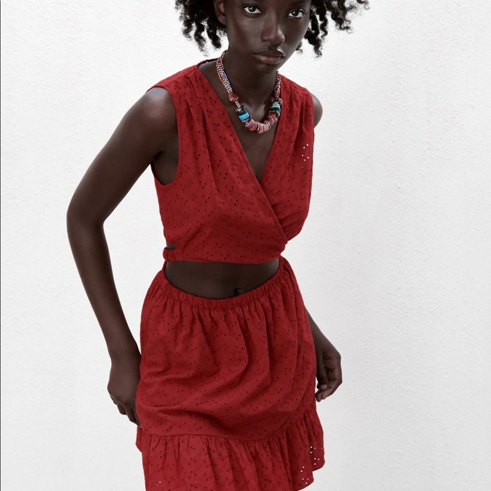 Zara ZARA BLOGGER FAVORITE OPENWORK EMBROIDERED DRESS Size S / US 4 / IT 40 - 12 Thumbnail
