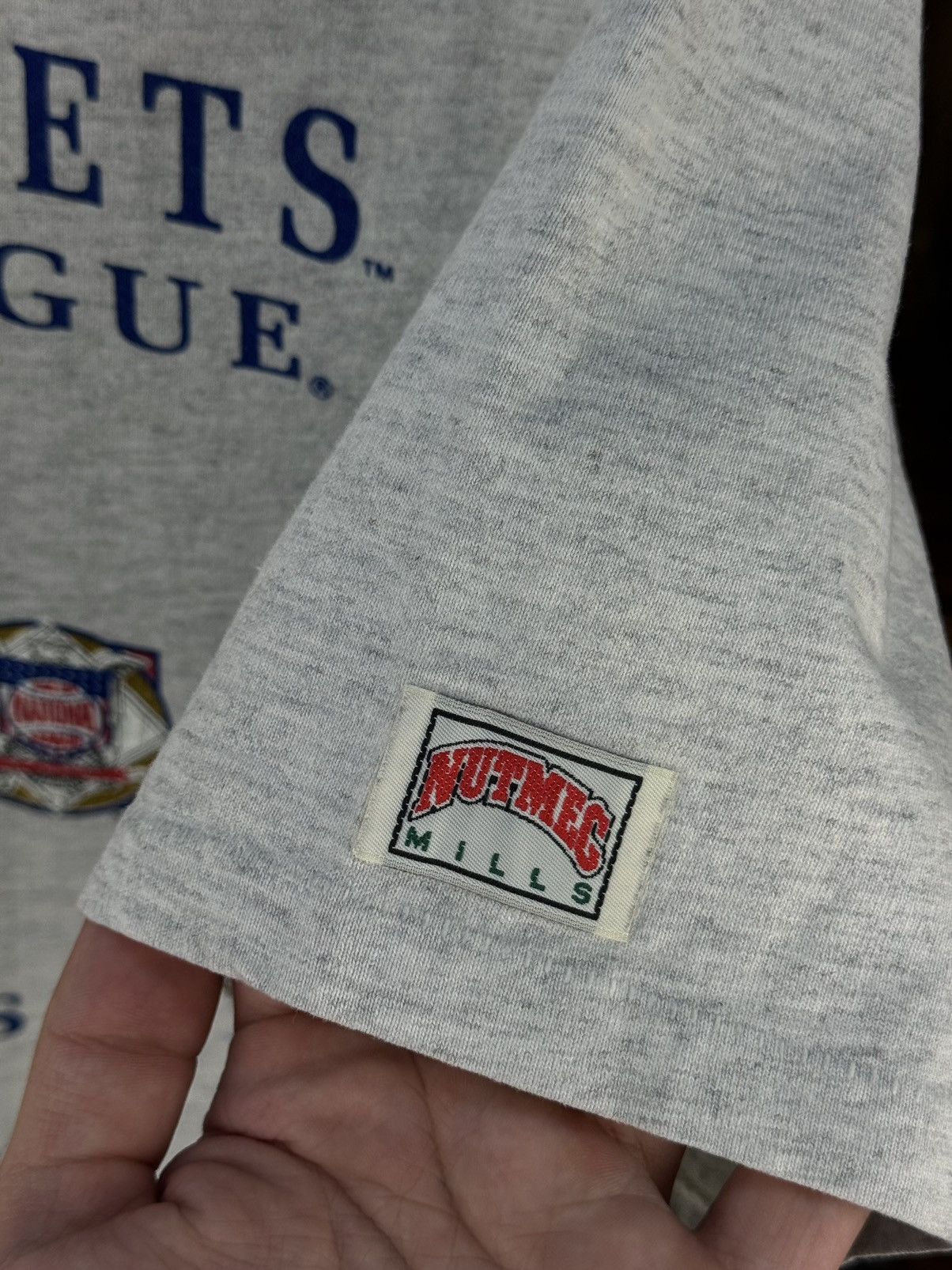 Nutmeg × Vintage NEW YORK METS Nutmeg Mills MLB Made in USA Vintage T-Shirt Size US M / EU 48-50 / 2 - 13 Thumbnail