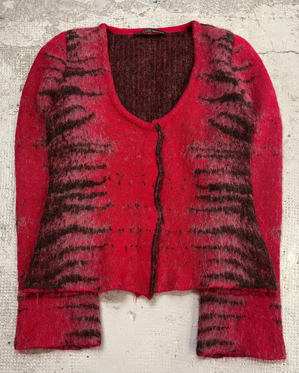 Roberto Cavalli 2000s Roberto Cavalli Red Devil Zebra Cardigan Size M / US 6-8 / IT 42-44 - 4 Thumbnail
