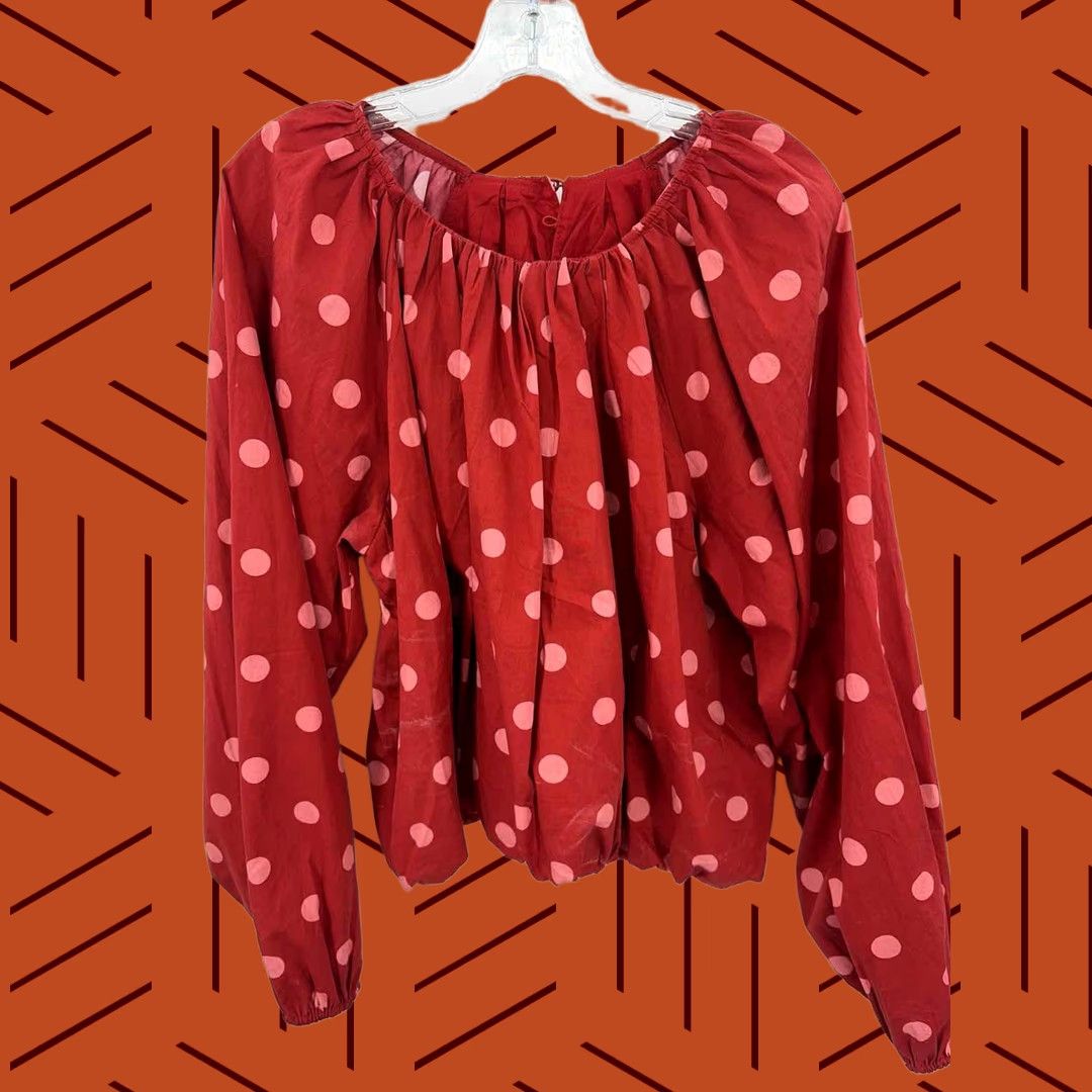 Vintage Maeve Red Blouse XL Regular Womens Size XL / US 12-14 / IT 48-50 - 1 Thumbnail