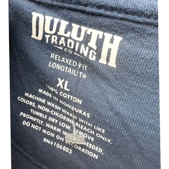 Duluth Trading Company Duluth Trading Co. Longtail T Shirt Men XL Blue Spell Out Beaver Relaxed NEW A23 Size US XL / EU 56 / 4 - 4 Thumbnail