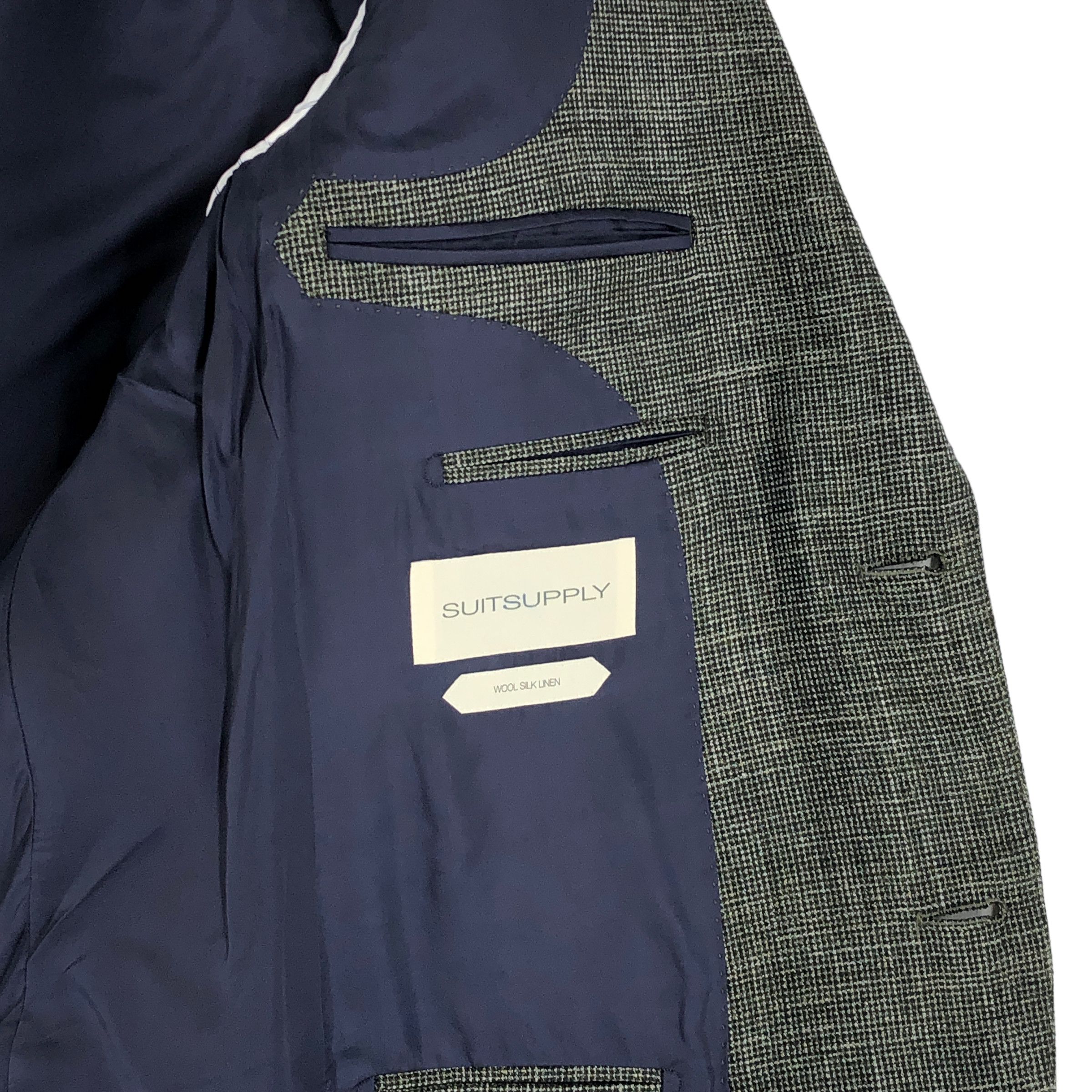 Suitsupply Lazio Single Breasted Linen Blazer Size EU:46 UK:36; US:36S Size 36S - 6 Thumbnail