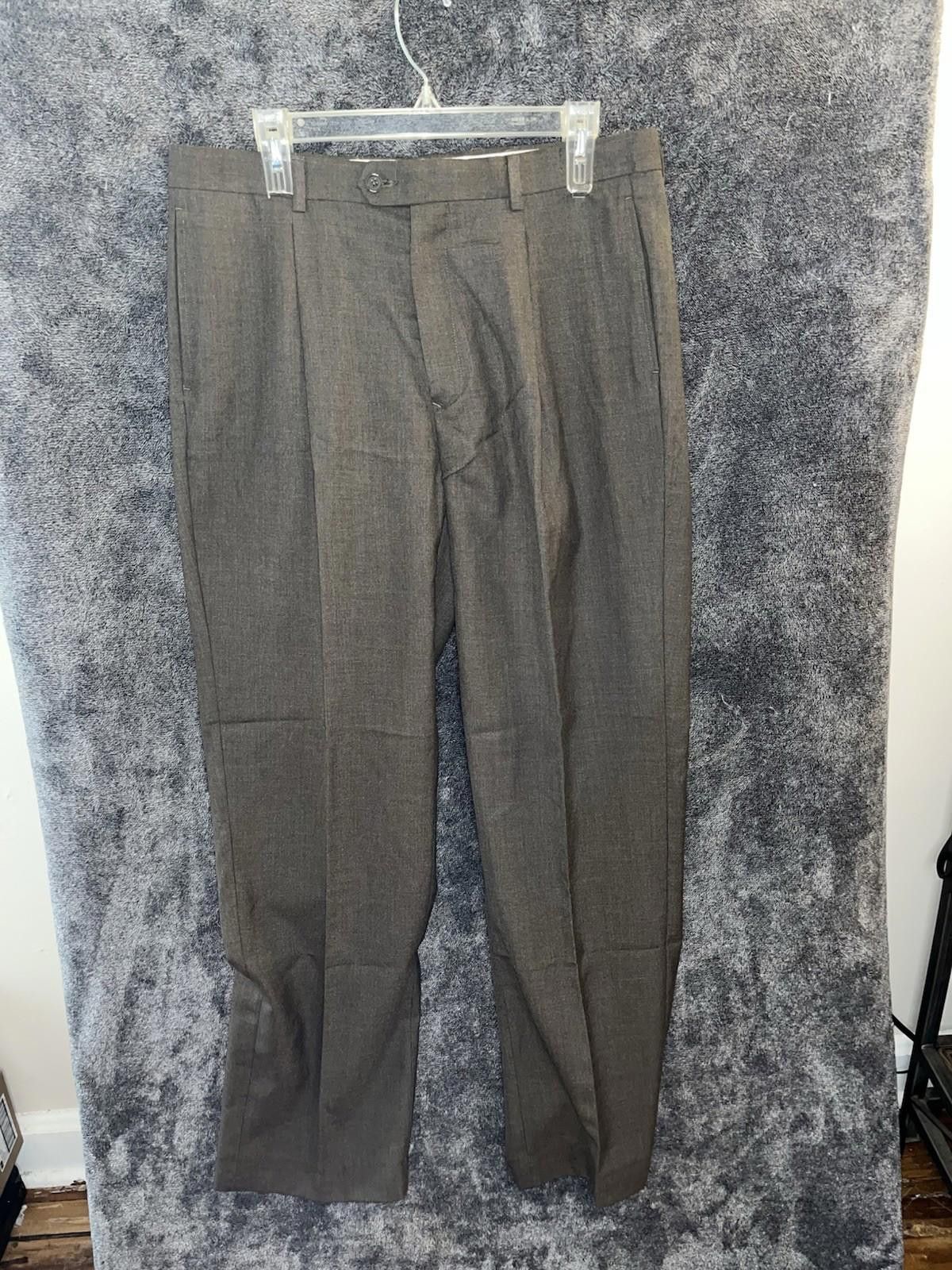 Other Angelo Rossi Taupe Dress Pants 34x32 Flat Front Mens Slacks Size US 34 / EU 50 - 1 Thumbnail