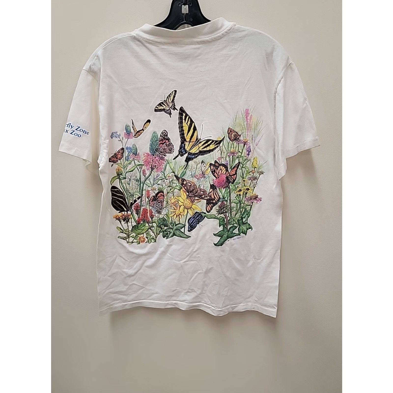 Hanes VINTAGE Hanes T-Shirt Unisex Adults L White Double-Sided Stitch City 90s Boys Girls Size US L / EU 52-54 / 3 - 5 Thumbnail