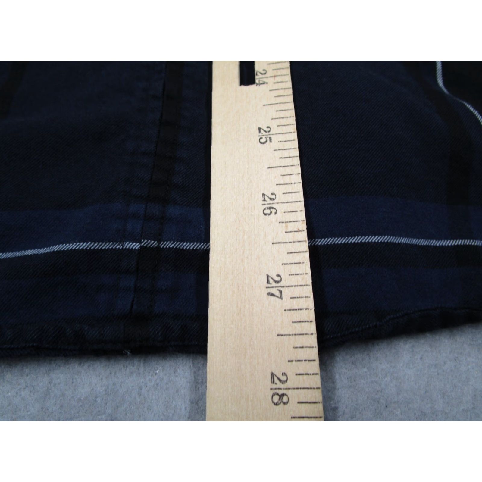 Rag & Bone RAG & BONE Men's Medium Blue Plaid Button-Up Shirt Long Sleeve Slim Fit Casual Cotton Blend Size US M / EU 48-50 / 2 - 6 Thumbnail