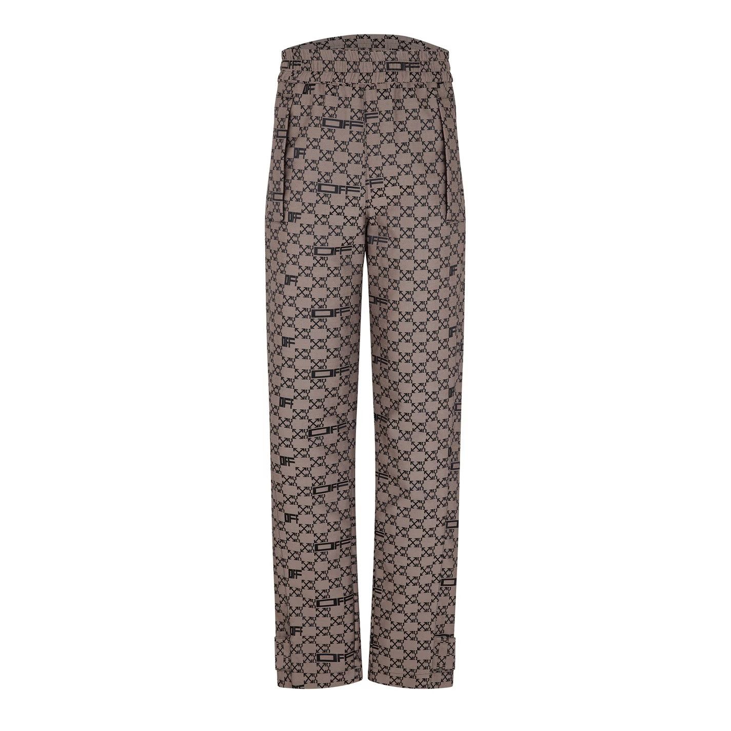 Off-White o1g2r1mq1224 Track Pant in Black & Beige Size 28" / US 6 / IT 42 - 1 Thumbnail