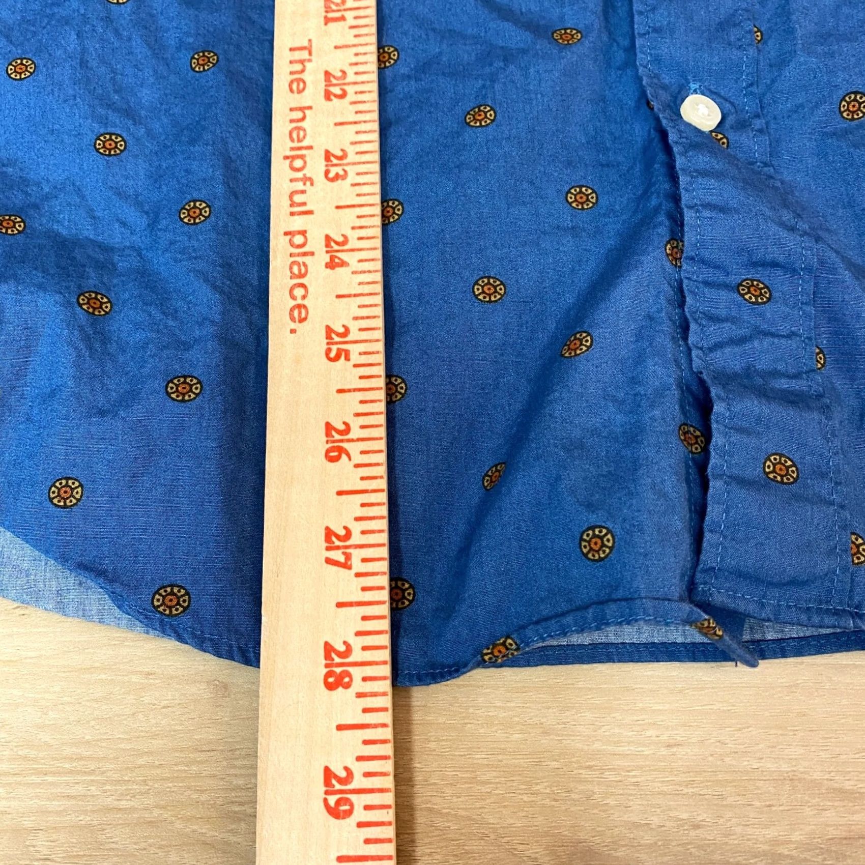 J.Crew J.CREW Shirt Mens M Slim Fit Blue Floral Dot Cotton Button-Down Long Sleeve Size US M / EU 48-50 / 2 - 6 Thumbnail