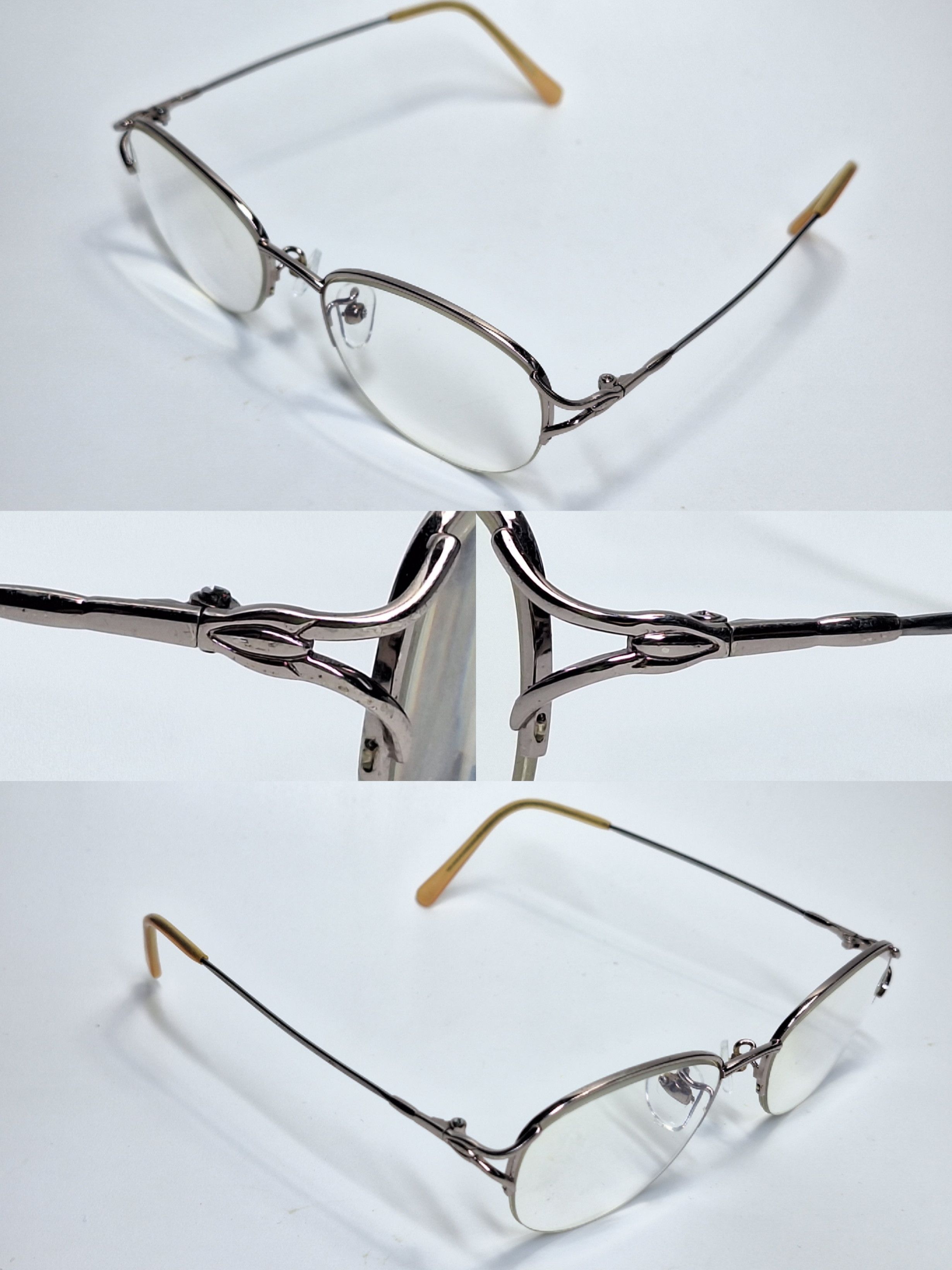 Other 90s Japan Vintage ONLYFLEX OF-1004 Half Rim Eyeglass Frame Size ONE SIZE - 9 Thumbnail