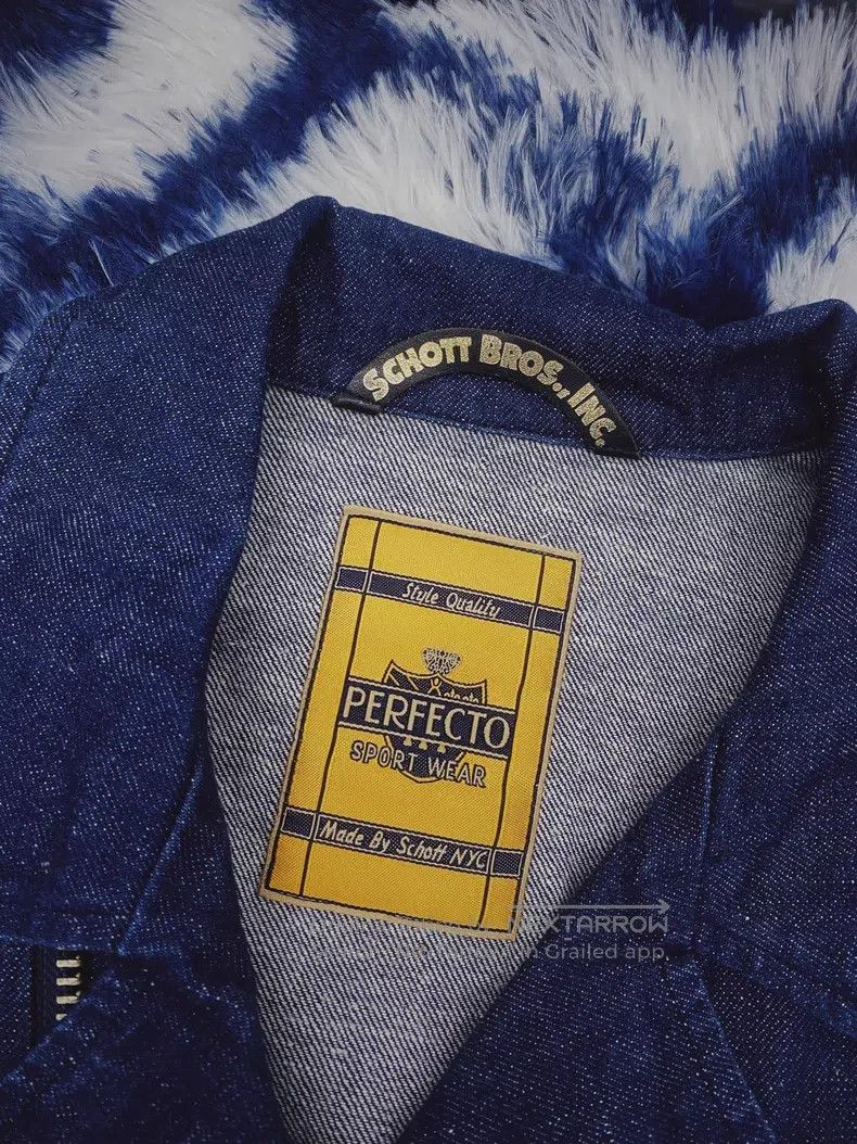 Schott Schott Denim Motorcycle Jacket Size US XS / EU 42 / 0 - 2 Thumbnail