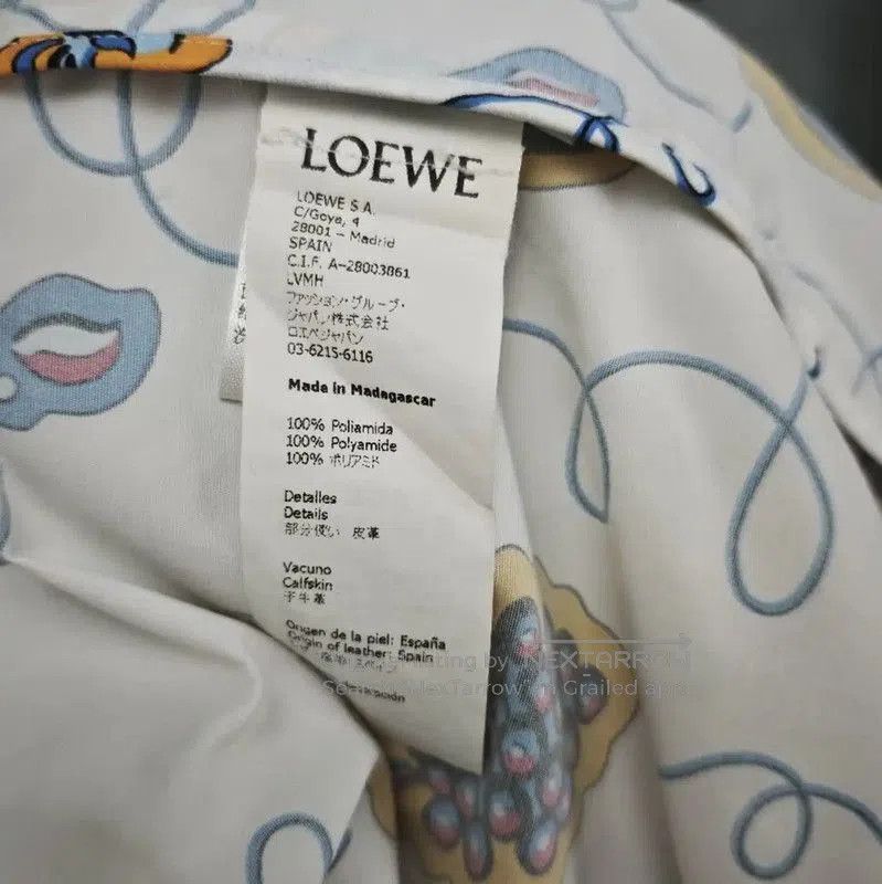 Loewe Loewe White Nylon Jacket with Colorful Print . Size XS / US 0-2 / IT 36-38 - 4 Thumbnail