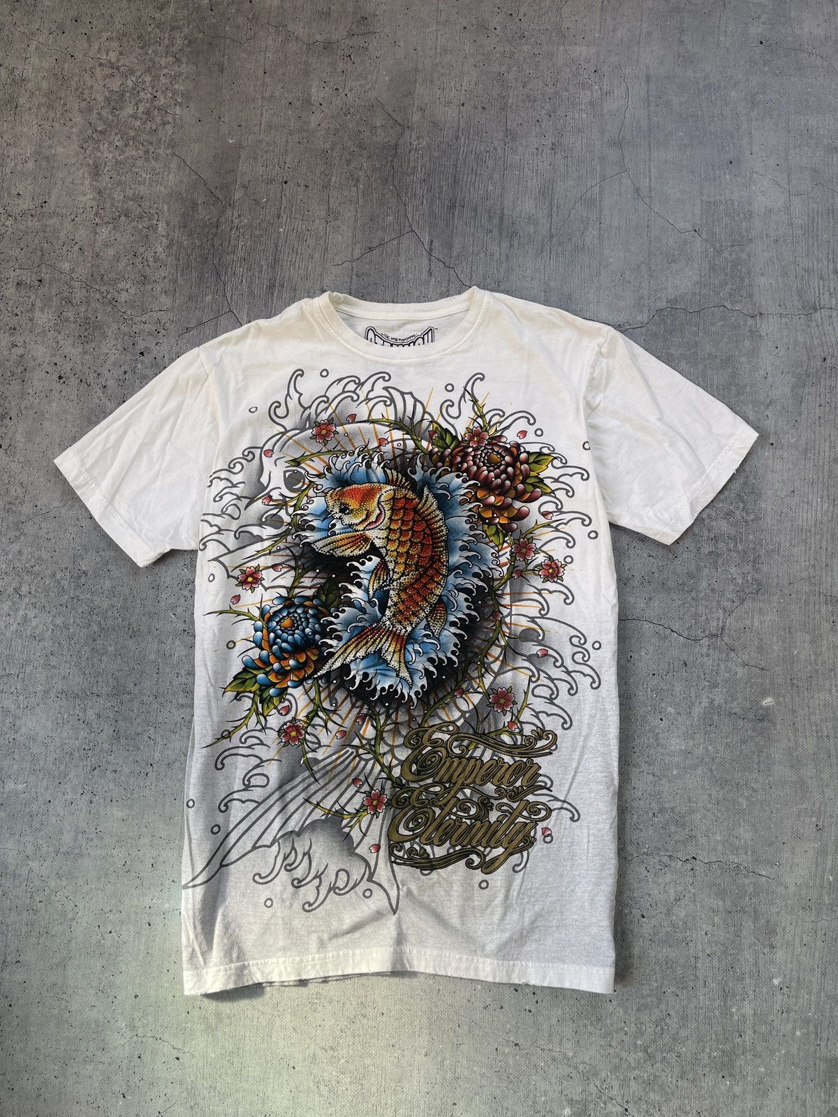 Affliction × Vintage Y2K Affliction Style Rhinestone Emperor Eternity Tee Size US L / EU 52-54 / 3 - 1 Thumbnail