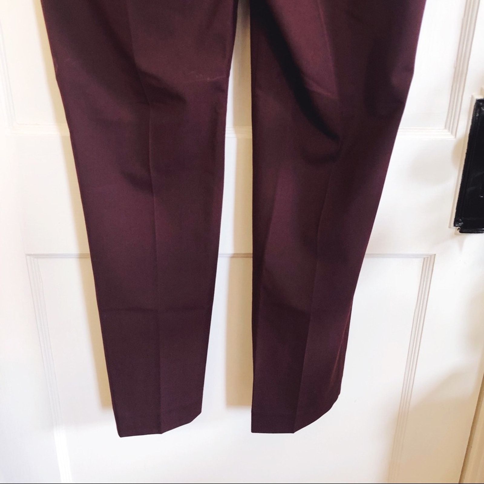 Ann Taylor Ann Taylor Maroon Modern Slim Leg Dress Pants Size 28" / US 6 / IT 42 - 12 Thumbnail