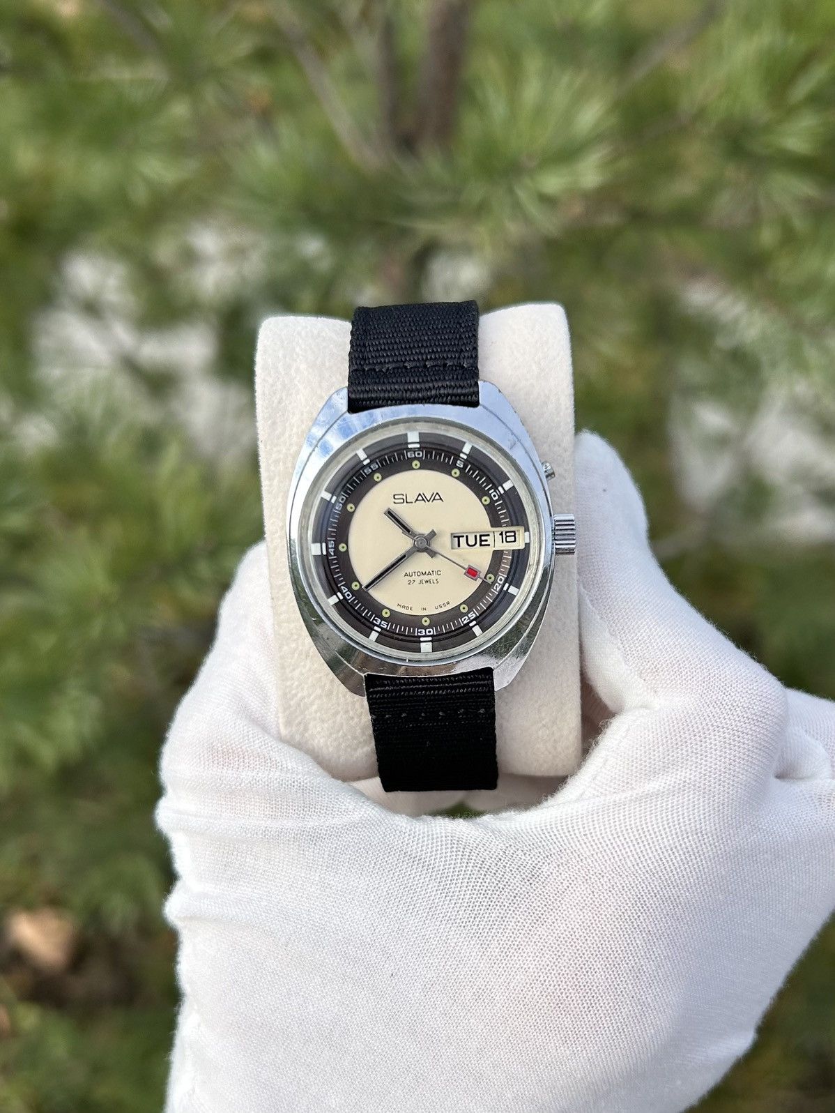 Vintage Vintage Watch Slava Made in USSR Soviet Mechanical 1980s Size ONE SIZE - 11 Thumbnail