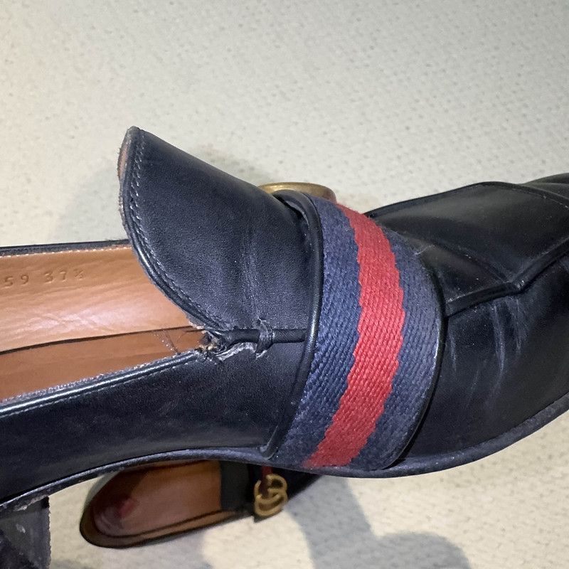 Gucci Gucci Black Double G Pearl Mary Janes Size US 7.5 / EU 40-41 - 8 Thumbnail