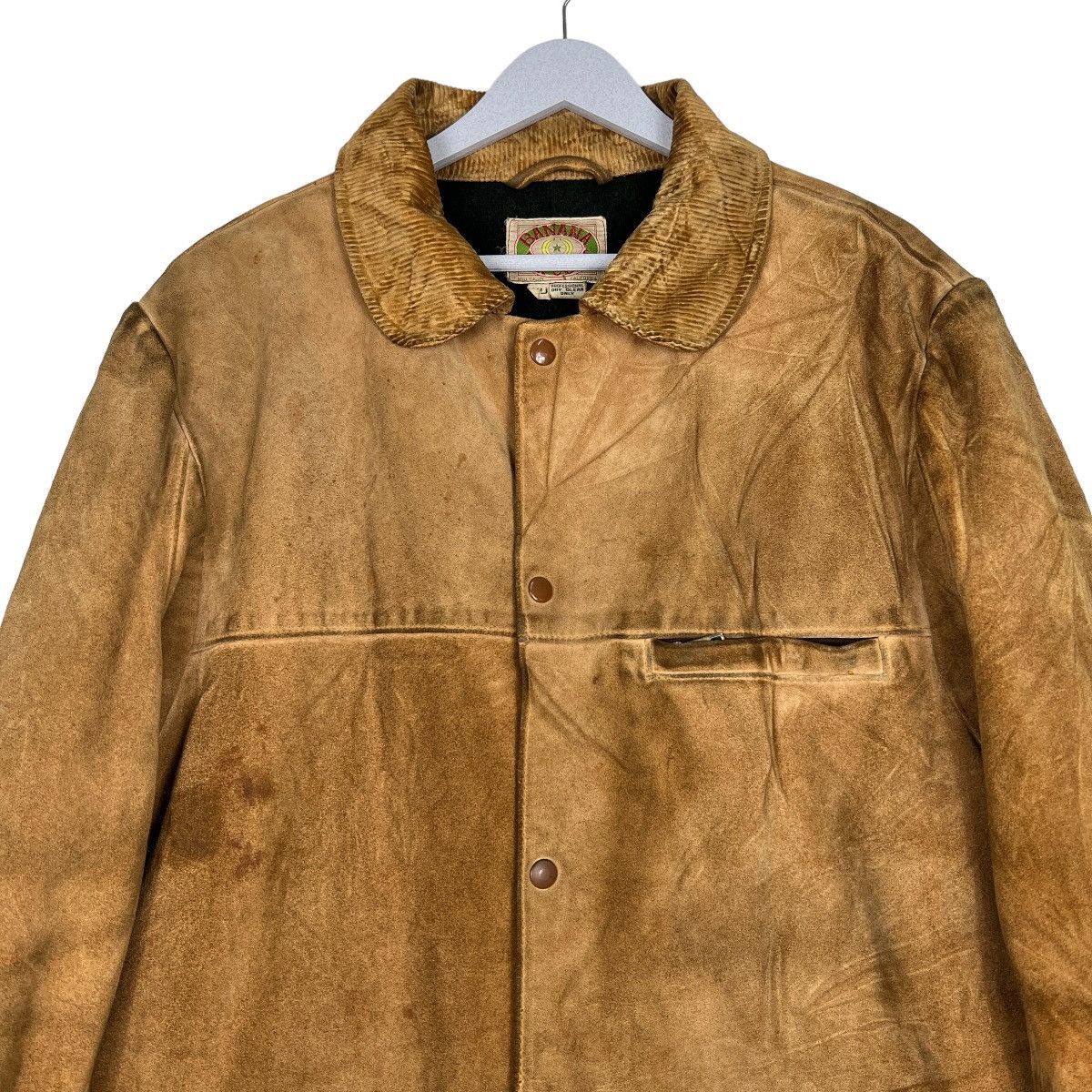 Banana Republic 🔥 VINTAGE BANANA REPUBLIC LEATHER JACKET Size US XL / EU 56 / 4 - 3 Thumbnail