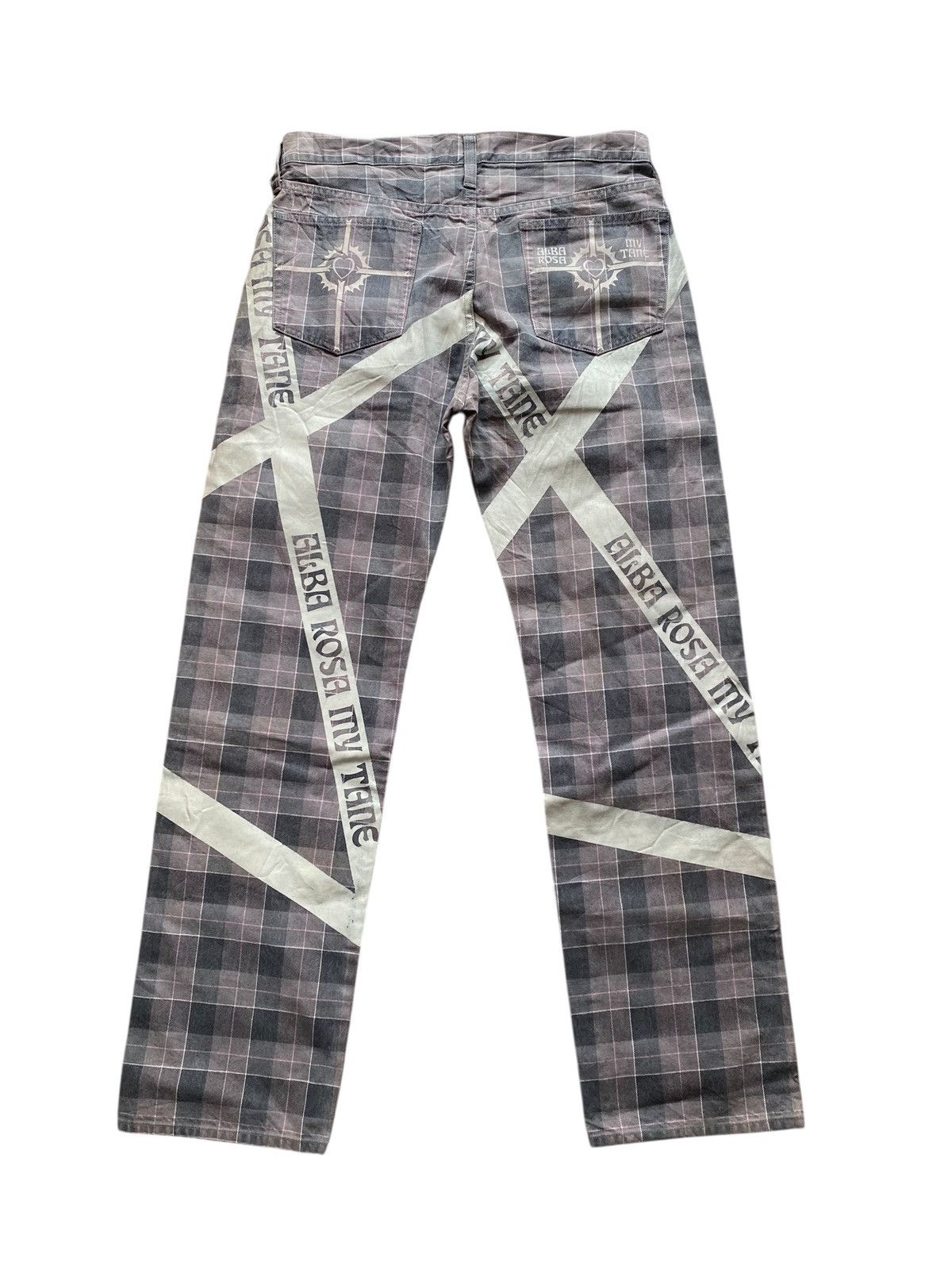 Japanese Brand Alba Rossa tartan jeans Size US 30 / EU 46 - 2 Thumbnail