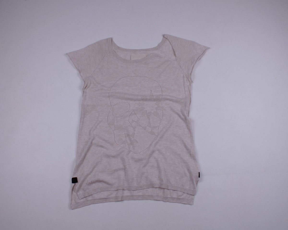 Zadig & Voltaire ZADIG & VOLTAIRE Skull Beige Sleeveless Cap Sleeve Tops Size M / US 6-8 / IT 42-44 - 8 Thumbnail