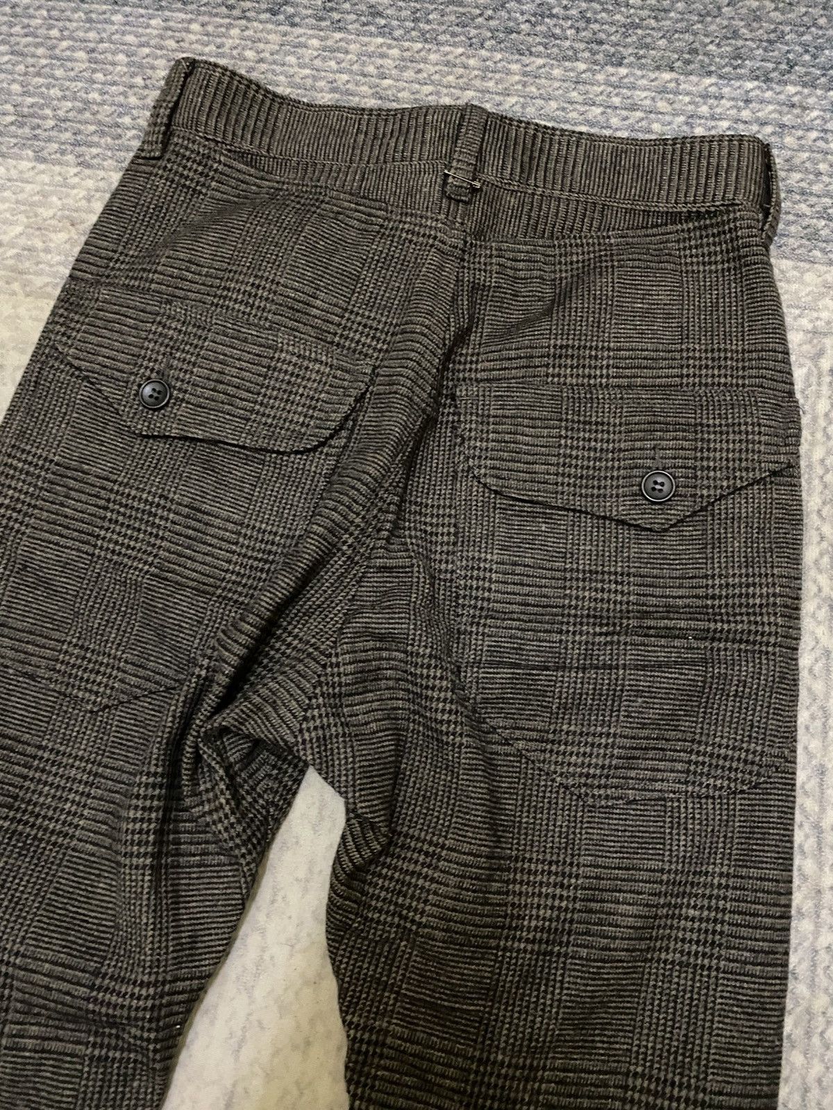Issey Miyake × Zucca ZUCCA HERRINGBONE PLAID WOOL NYLON PANT Size US 28 / EU 44 - 2 Thumbnail