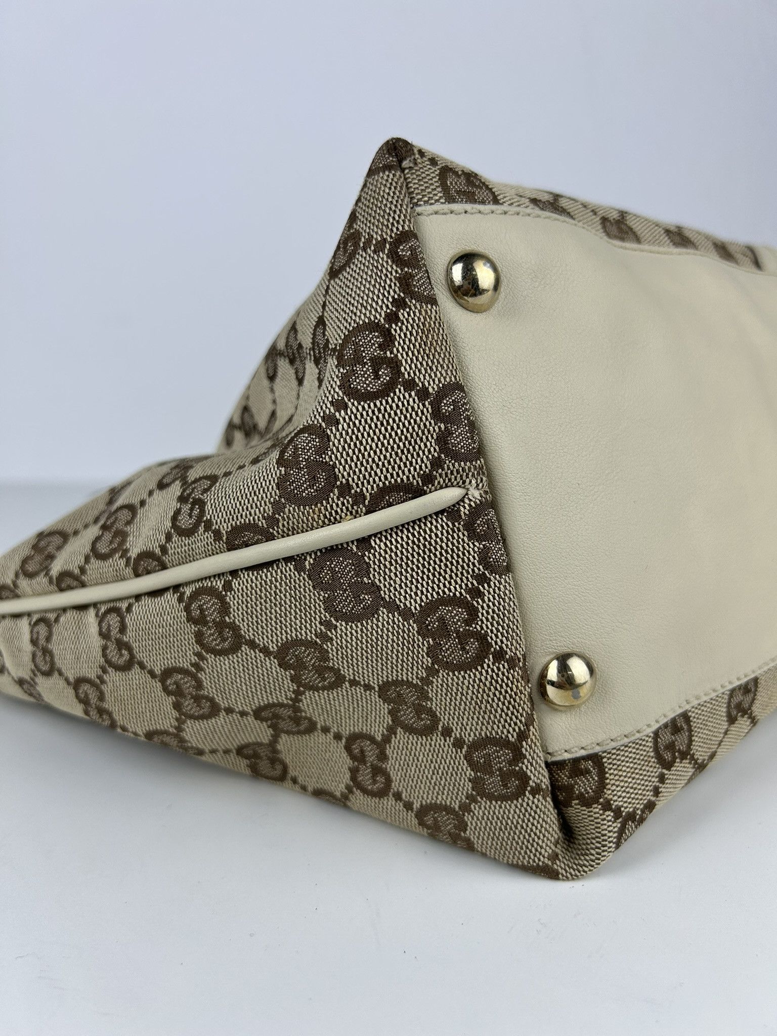 Gucci Gucci GG monogram canvas and leather shopper bag Size ONE SIZE - 12 Thumbnail