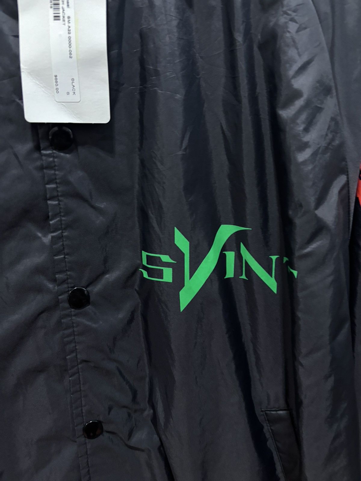 Saint Michael × Vlone Saint Michael x Vlone Coach Jacket 'Black' Size US S / EU 44-46 / 1 - 2 Thumbnail