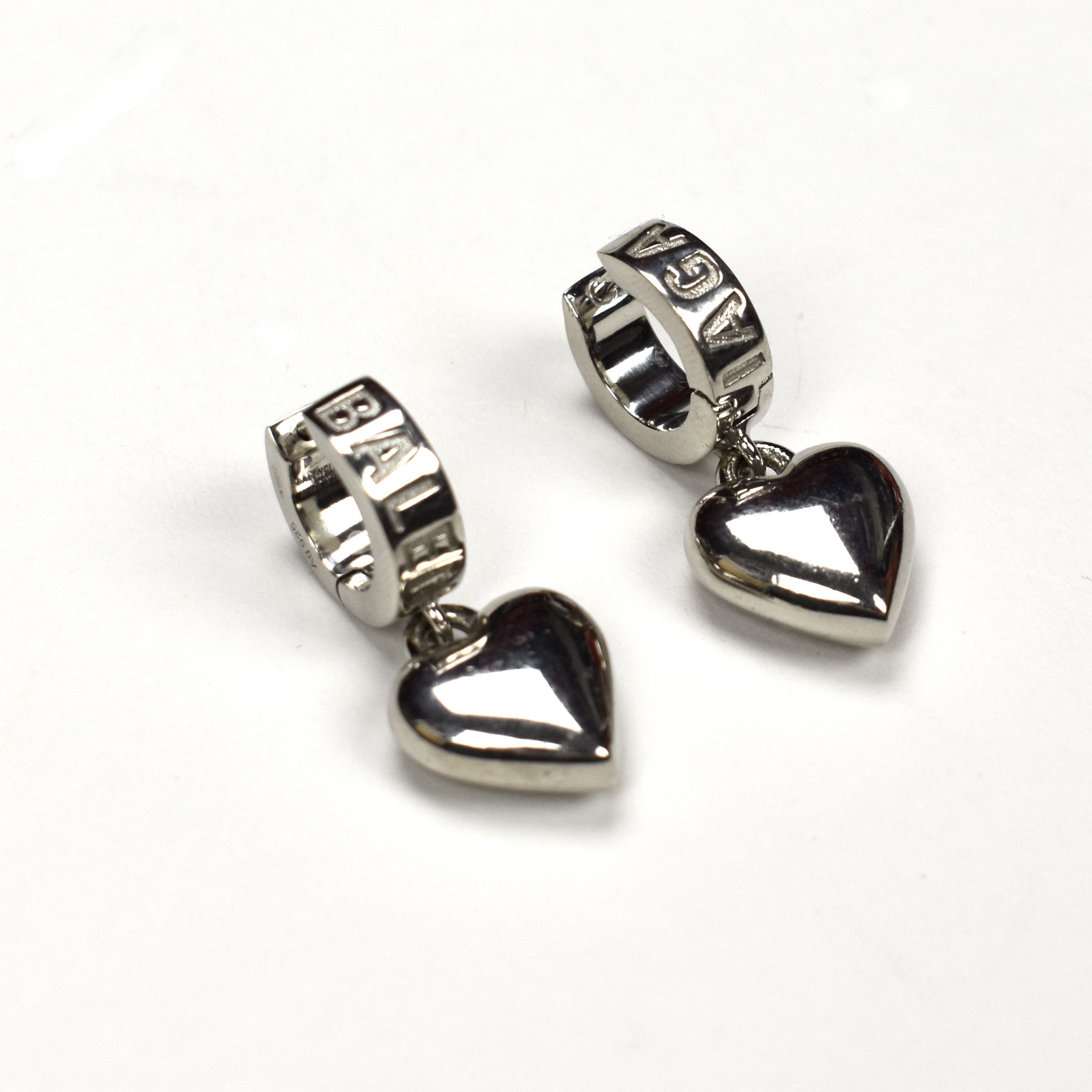 Balenciaga Balenciaga .925 Silver Sharp Heart Earrings NEW Size ONE SIZE - 4 Thumbnail