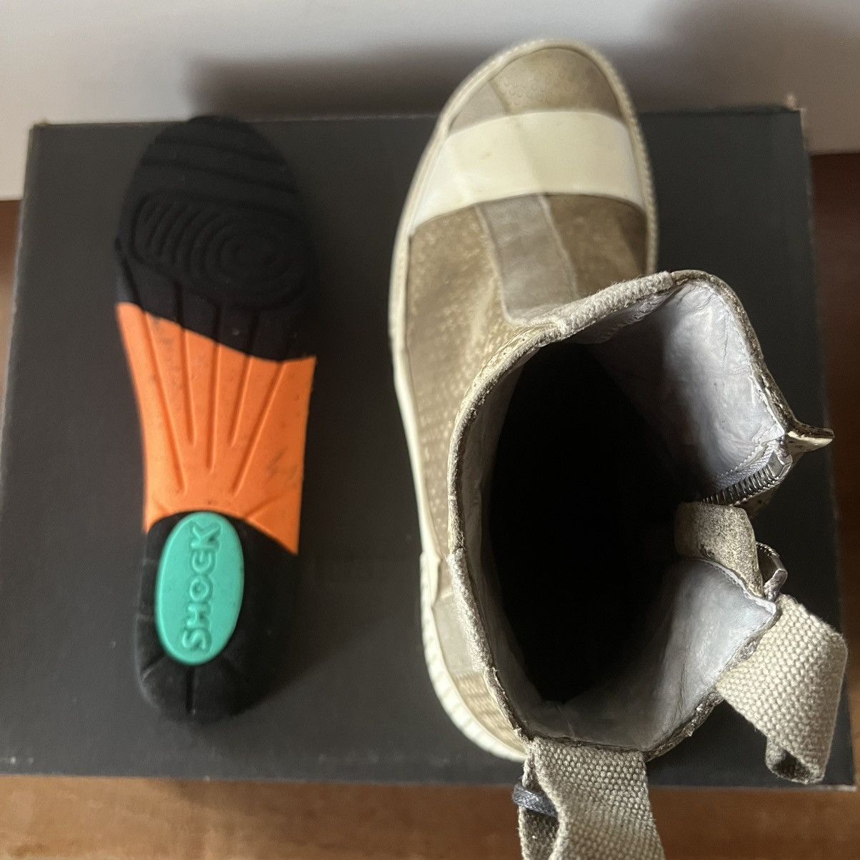 Boris Bidjan Saberi Oak Perforated AW23 Bamba 3.3 Side Zip Sneakers Size US 8 / EU 41 - 17 Thumbnail