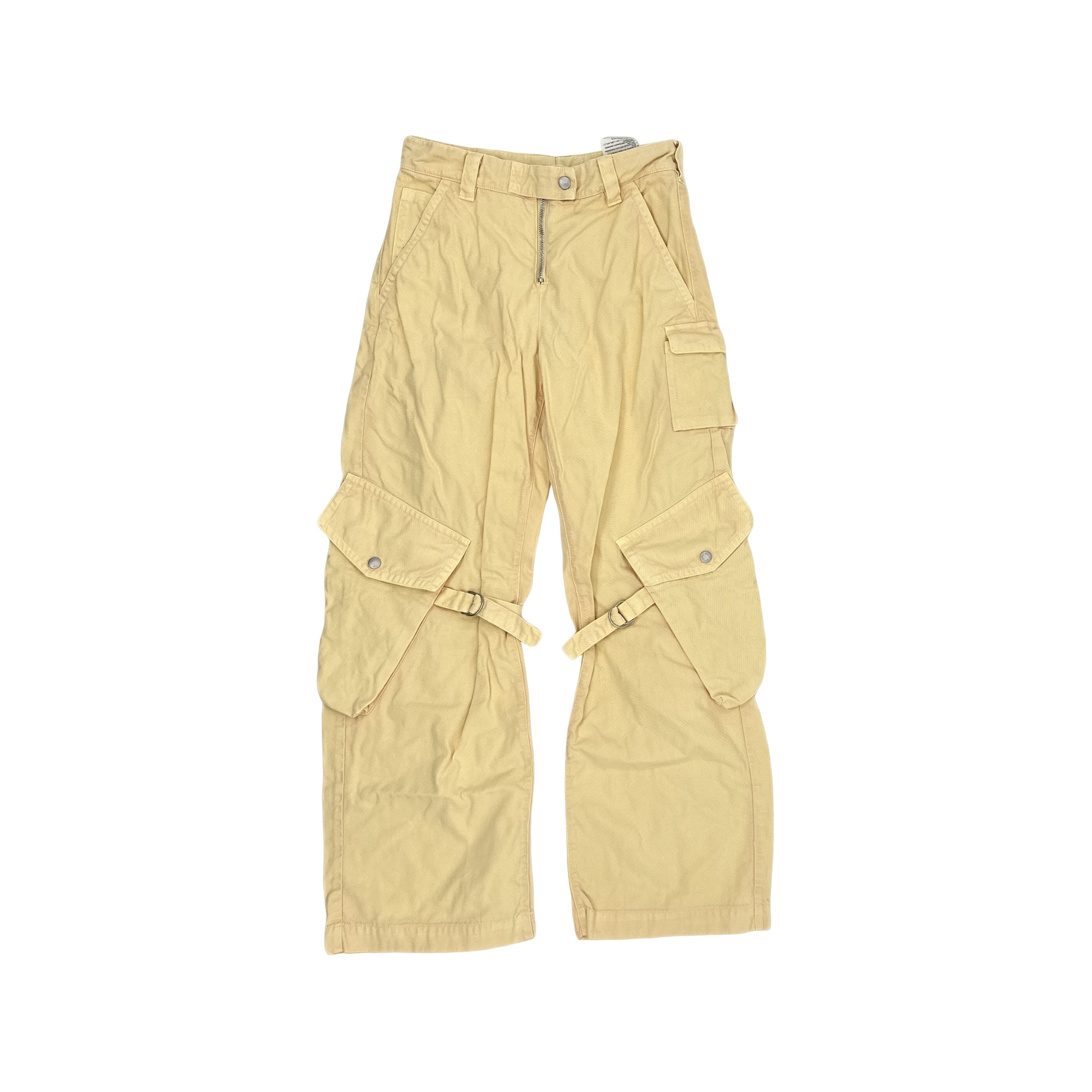 Acne Studios Acne Studios Pale Yellow Cargo Pants Size 34 Size 25" / US 0 / IT 36 - 1 Thumbnail